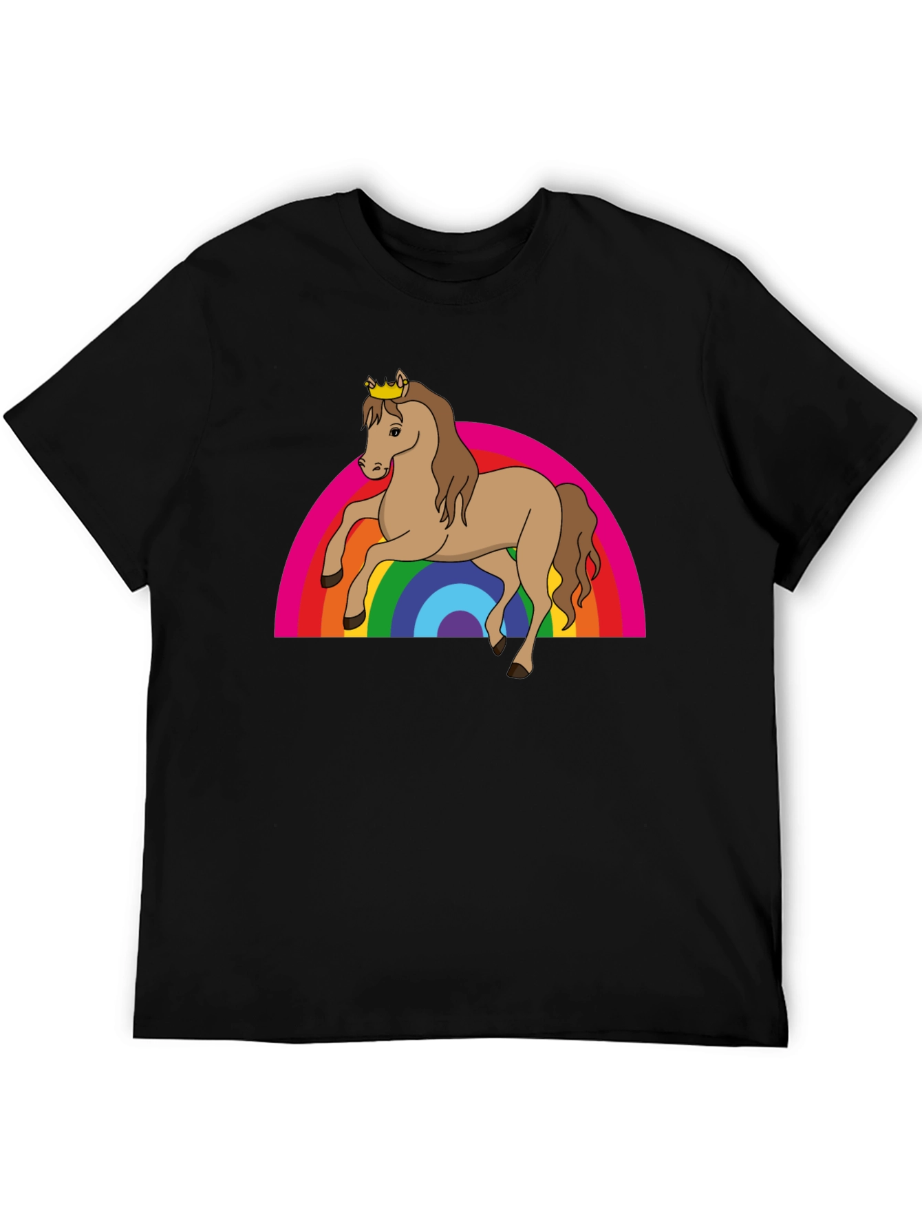 Rainbow Horse Tee - Magical & Fun!