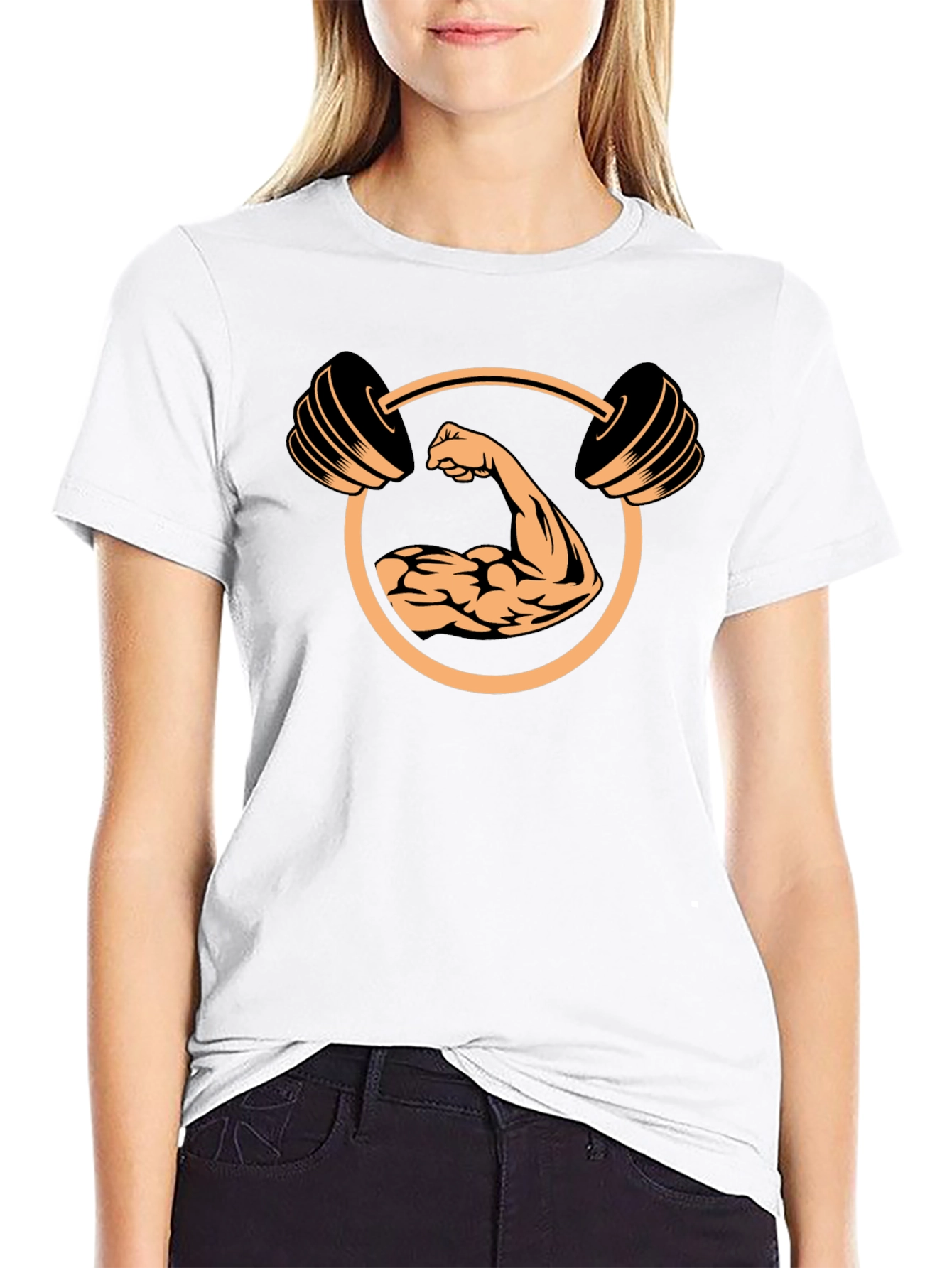 Muscle Gym T-Shirt - Fitness Design Black Tee