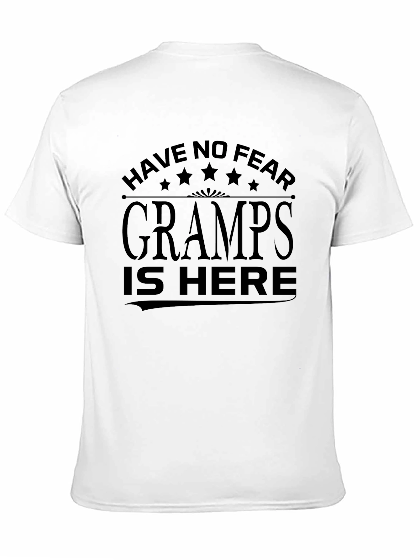 Gramps Is Here Black T-Shirt