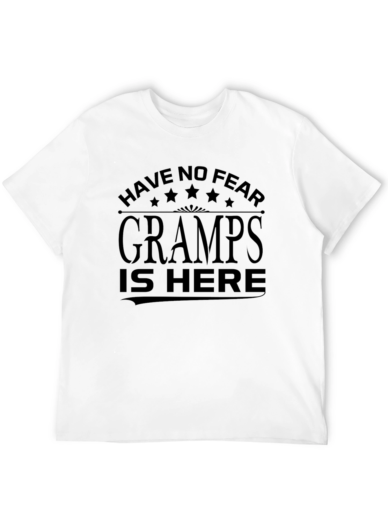 Gramps Is Here Black T-Shirt