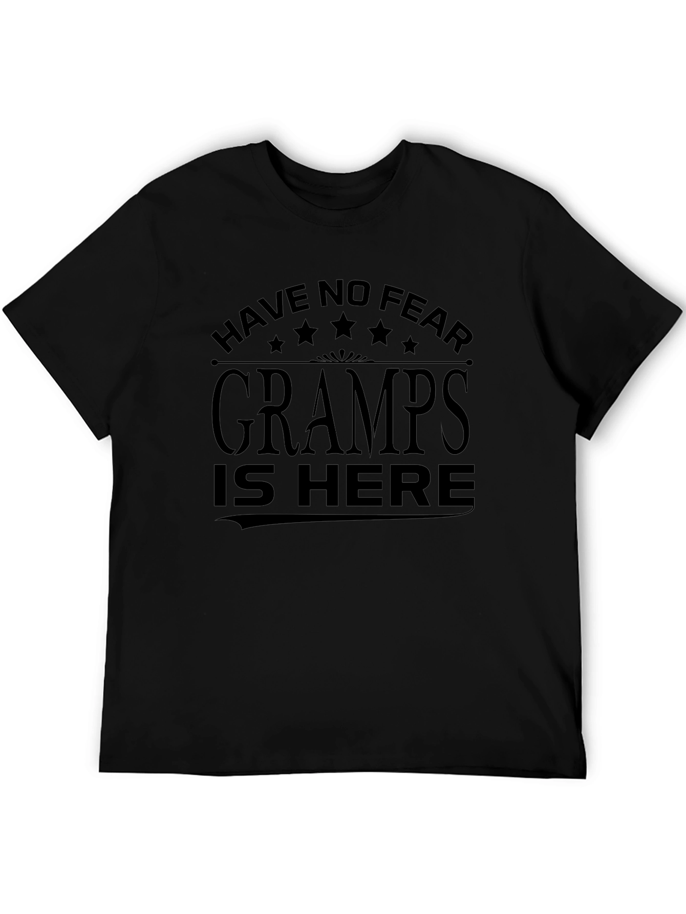 Gramps Is Here Black T-Shirt