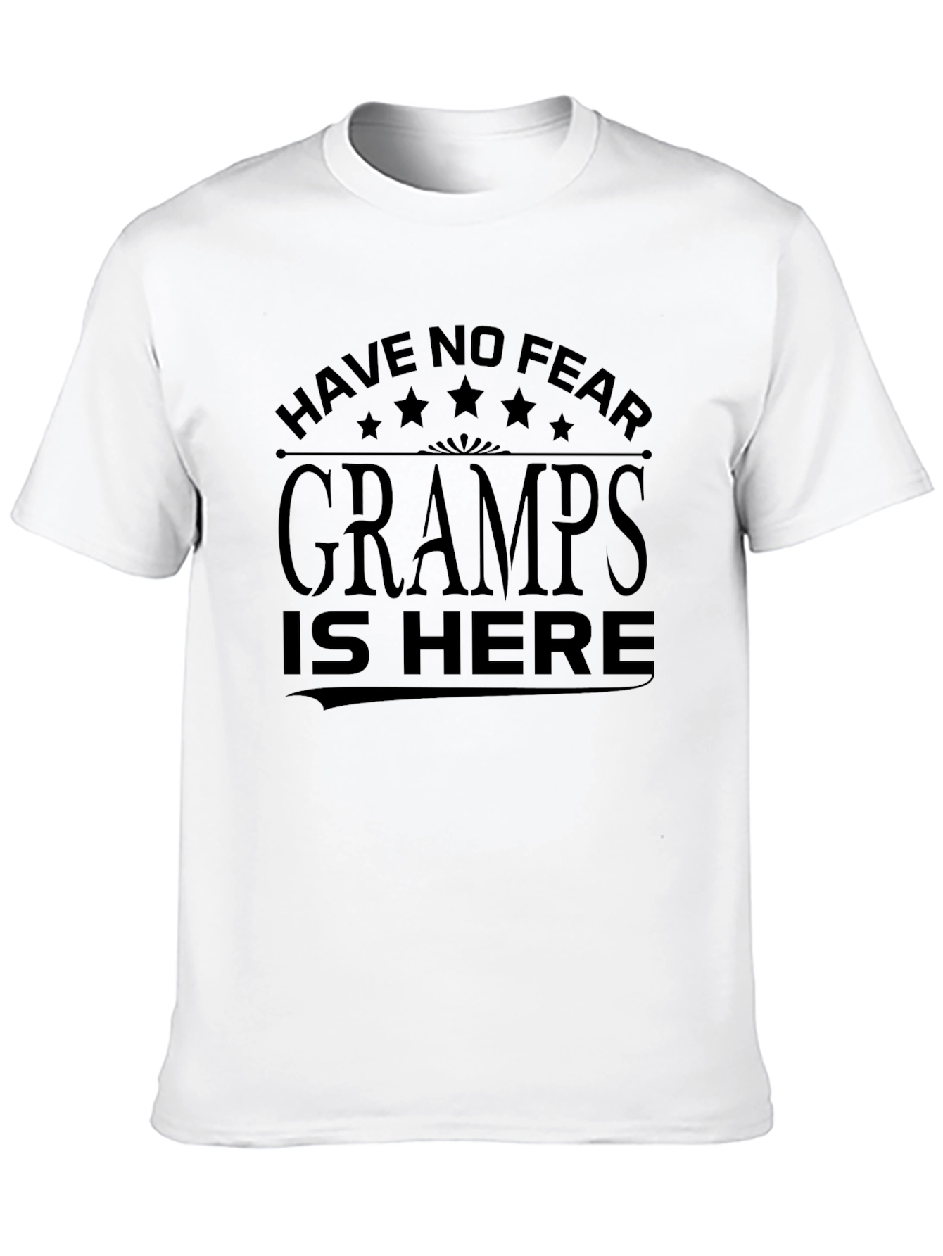 Gramps Is Here Black T-Shirt