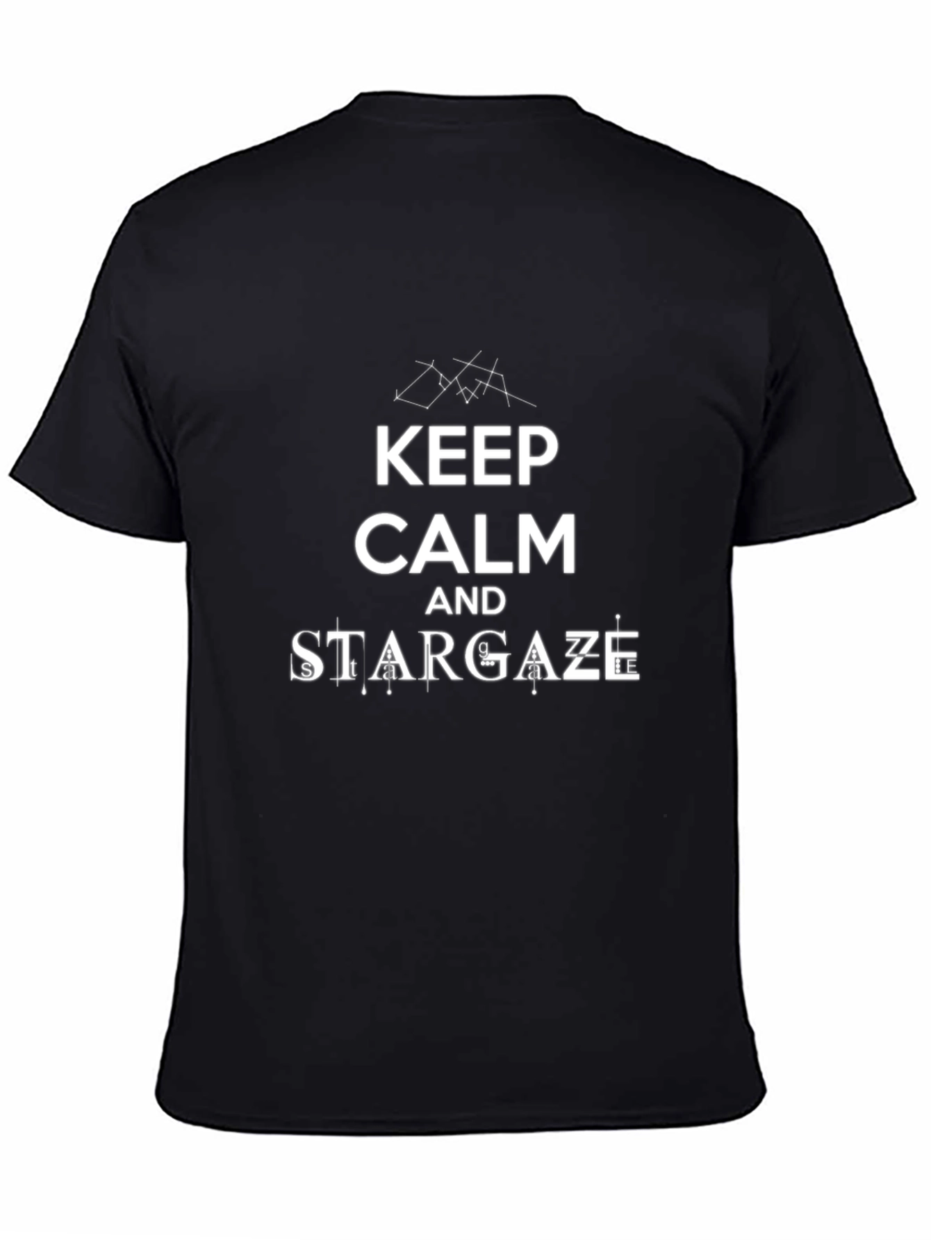 Keep Calm and Stargaze Black T-Shirt
