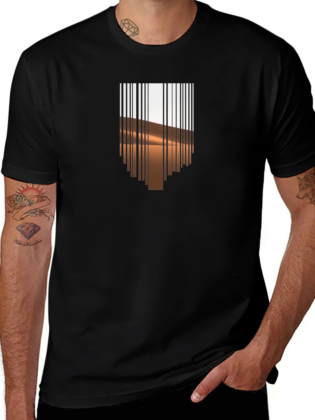 Barcode Desert Graphic Tee