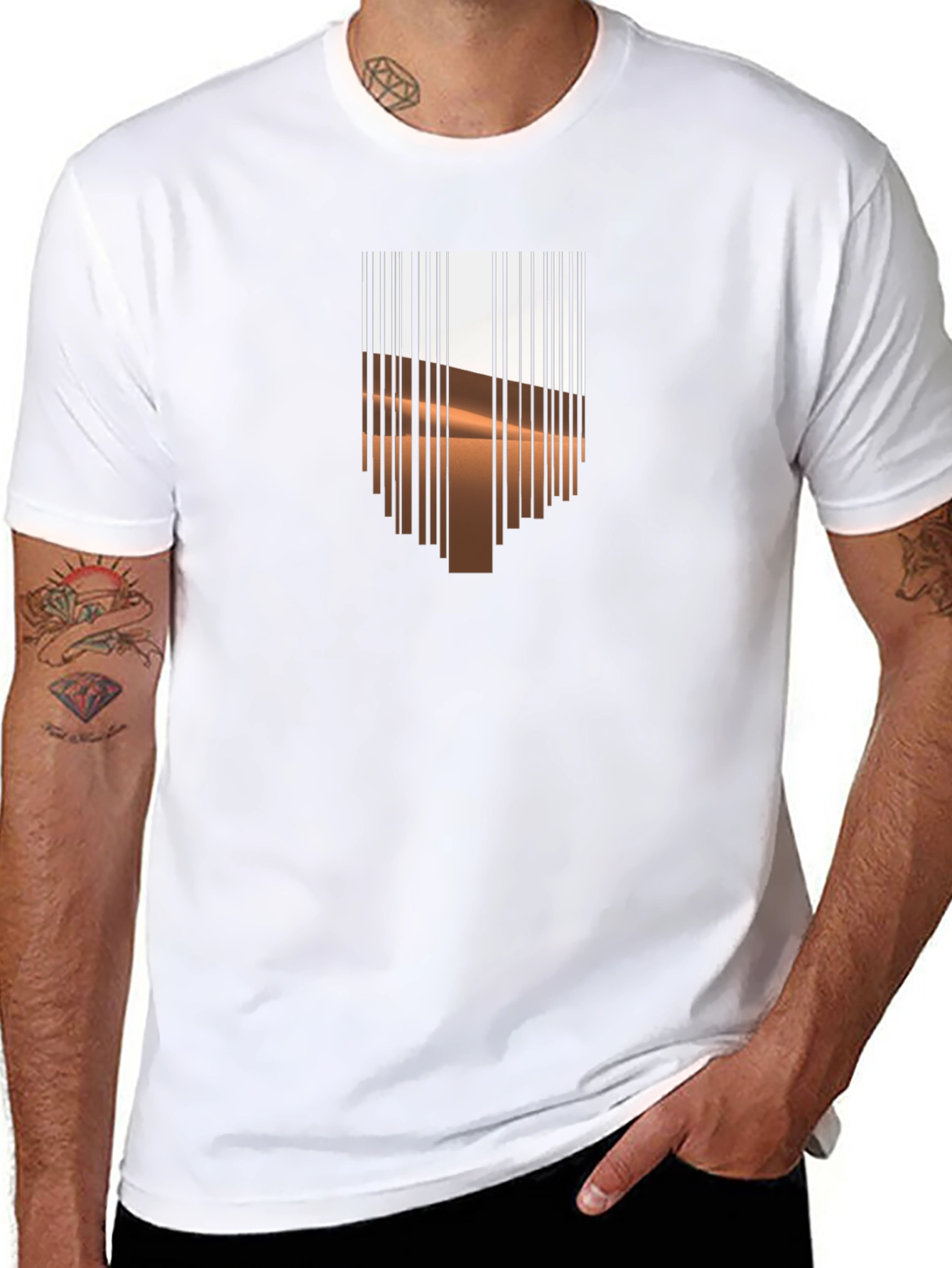Barcode Desert Graphic Tee