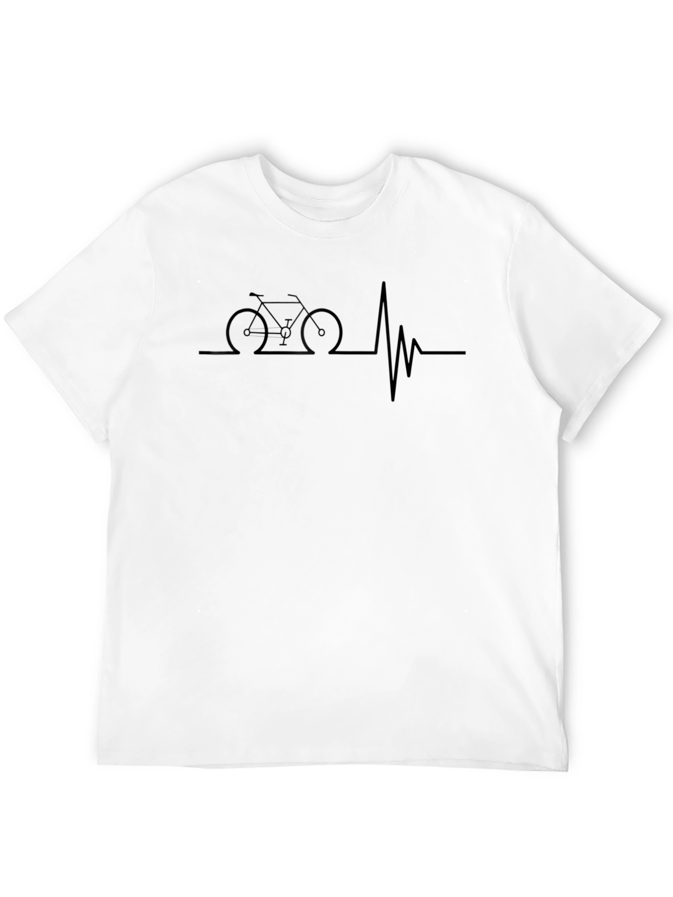 Cycling Heartbeat Graphic Tee - Ride On!