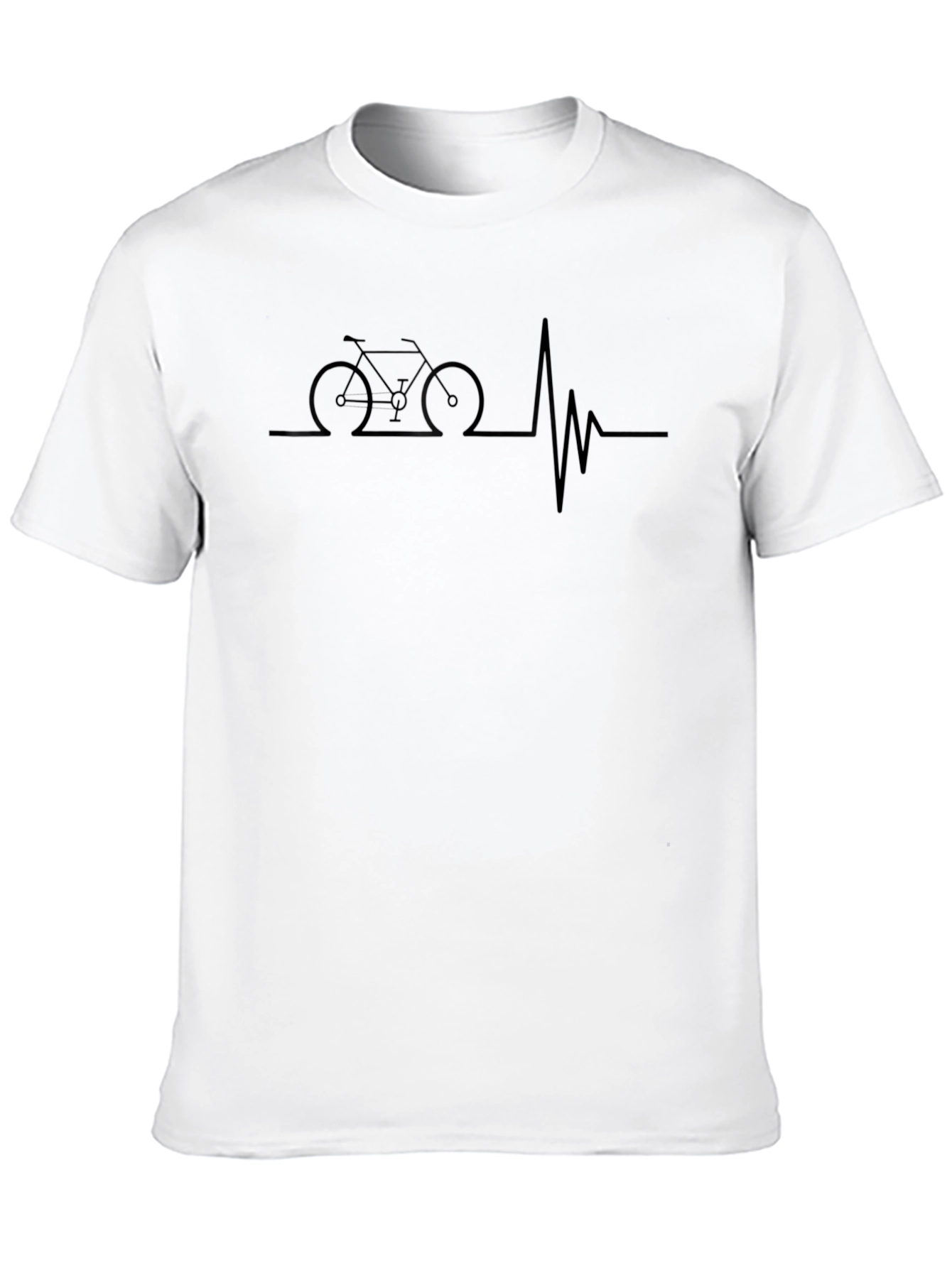 Cycling Heartbeat Graphic Tee - Ride On!