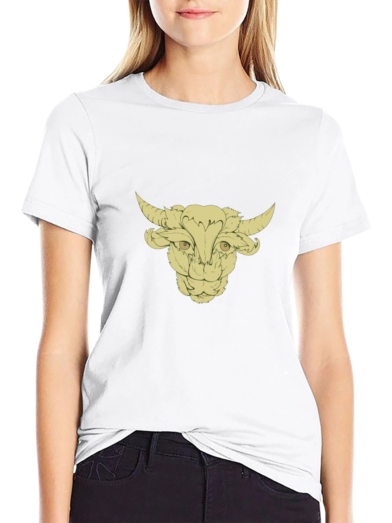 Bull Head Graphic Black Tee