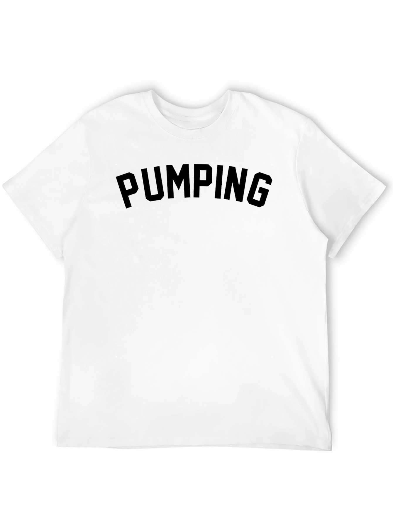 Pumping Black Crew Neck Graphic T-Shirt