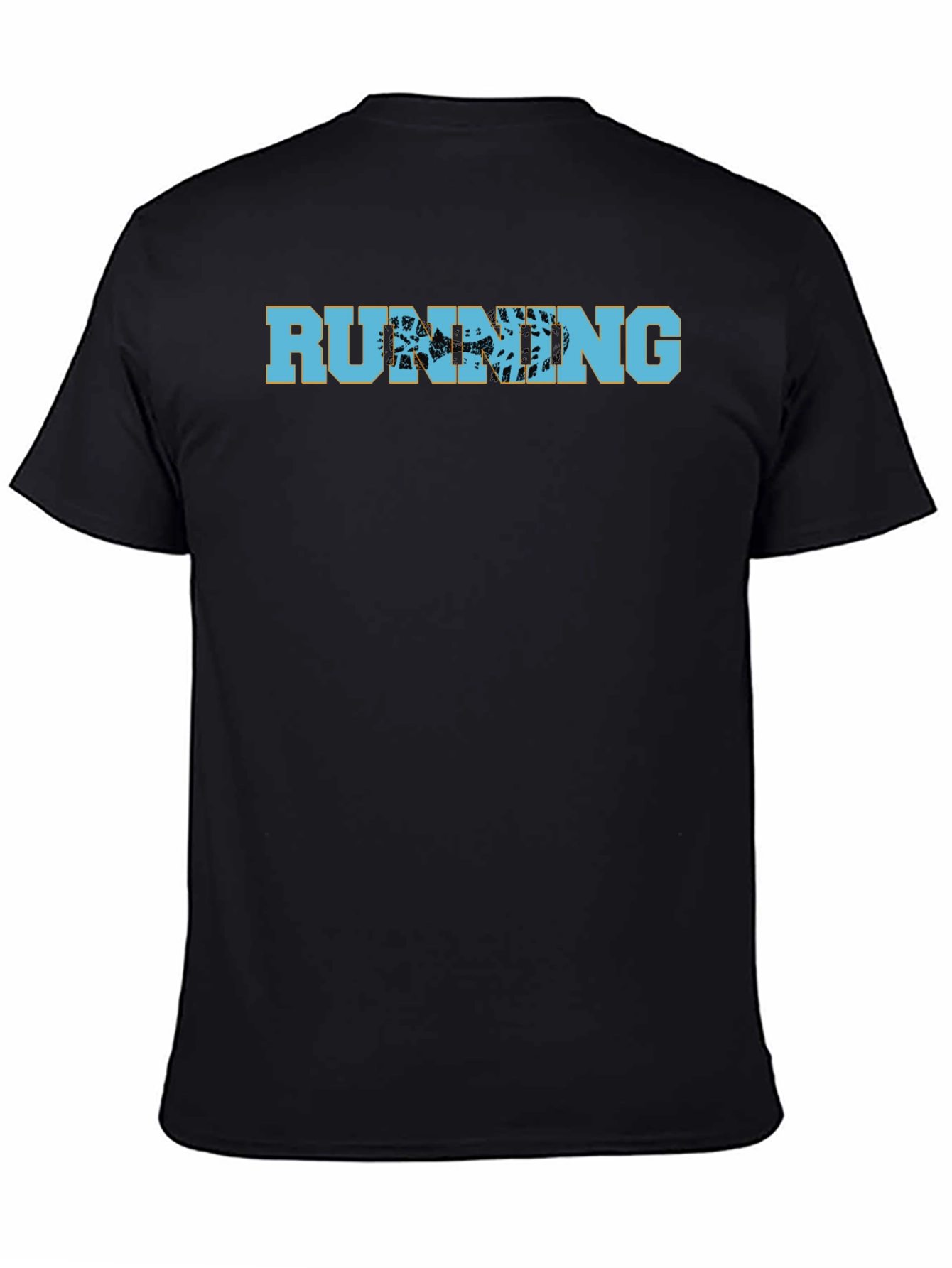 Running Trail Graphic T-Shirt - Black
