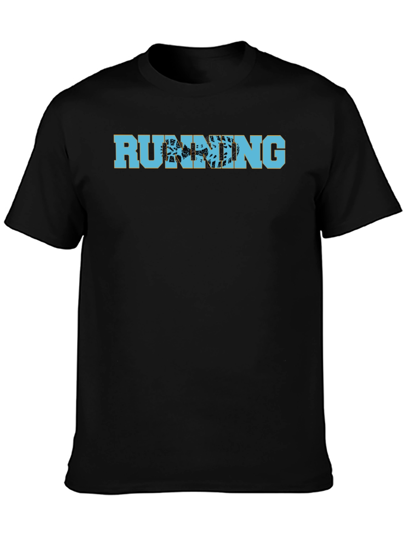 Running Trail Graphic T-Shirt - Black