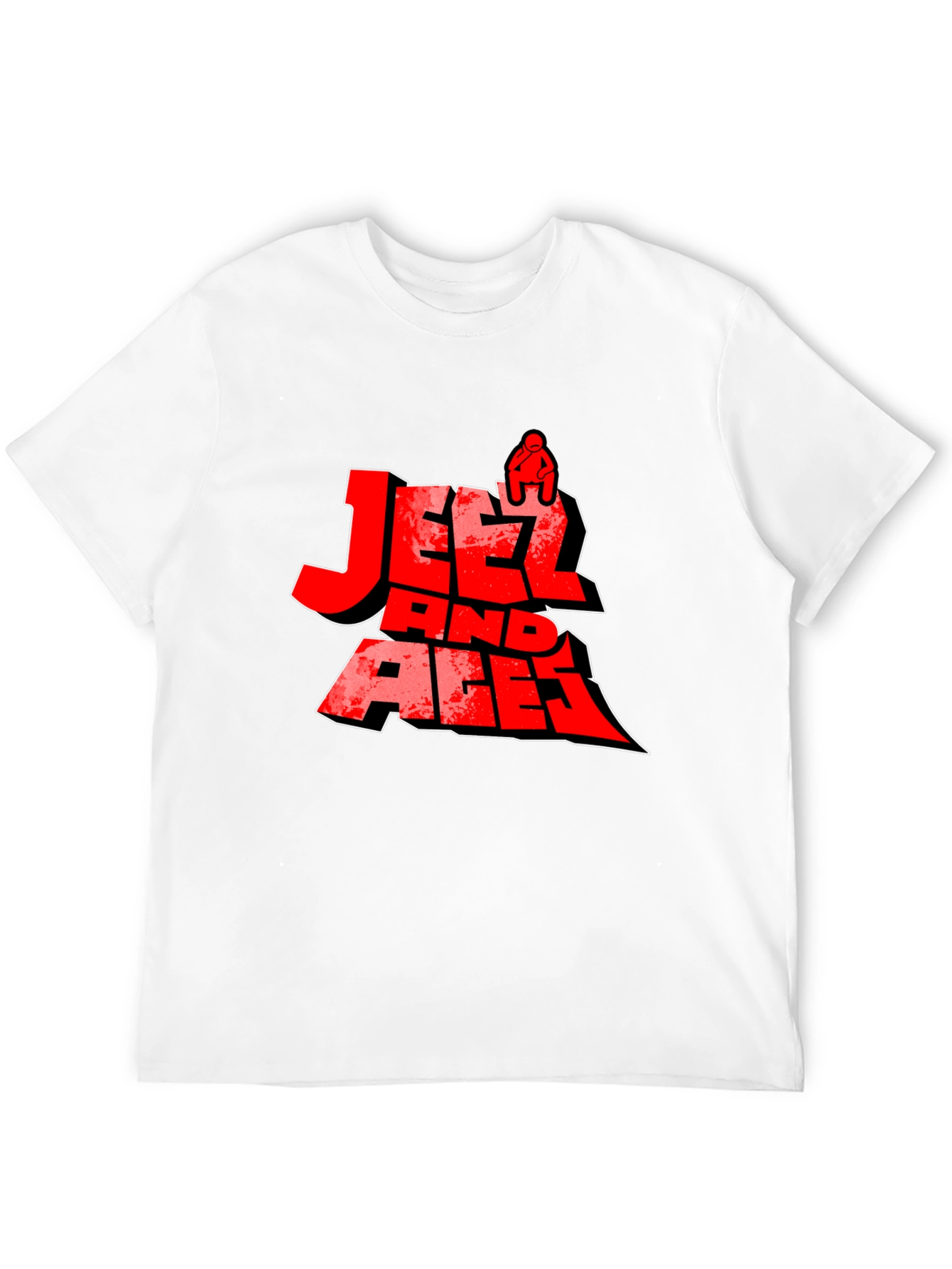 Jeetz And Aces Black Graphic T-Shirt