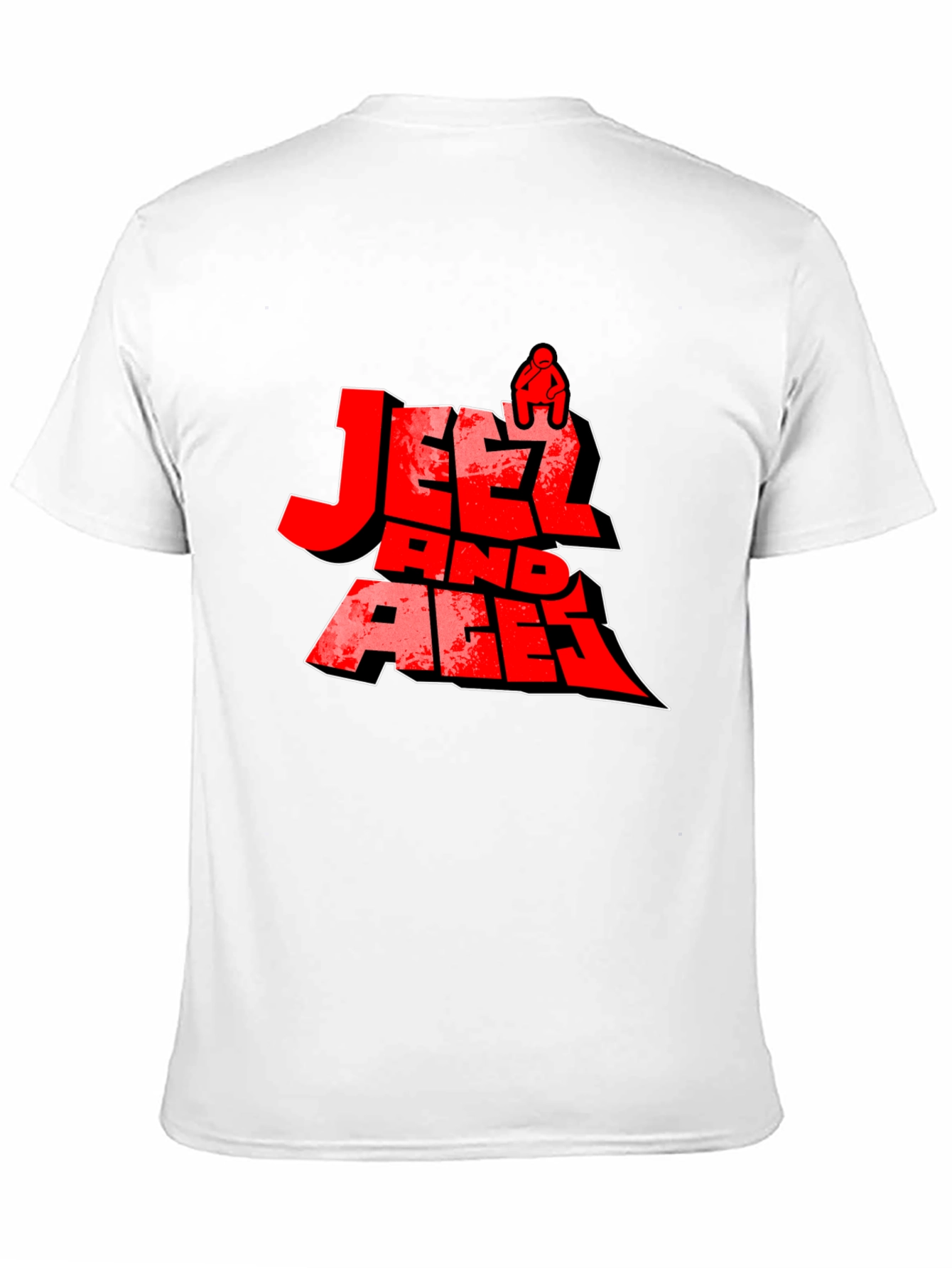 Jeetz And Aces Black Graphic T-Shirt