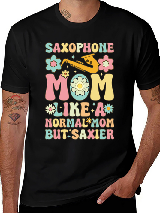 Saxophone Mom Graphic T-Shirt