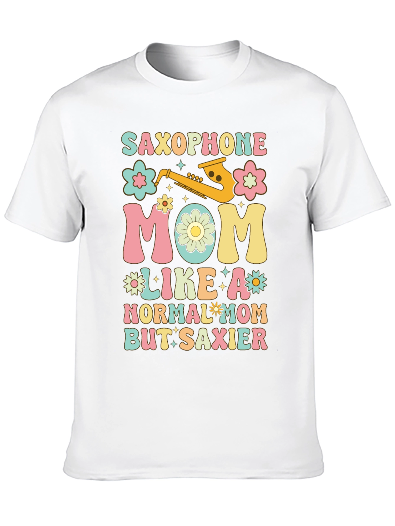 Saxophone Mom Graphic T-Shirt