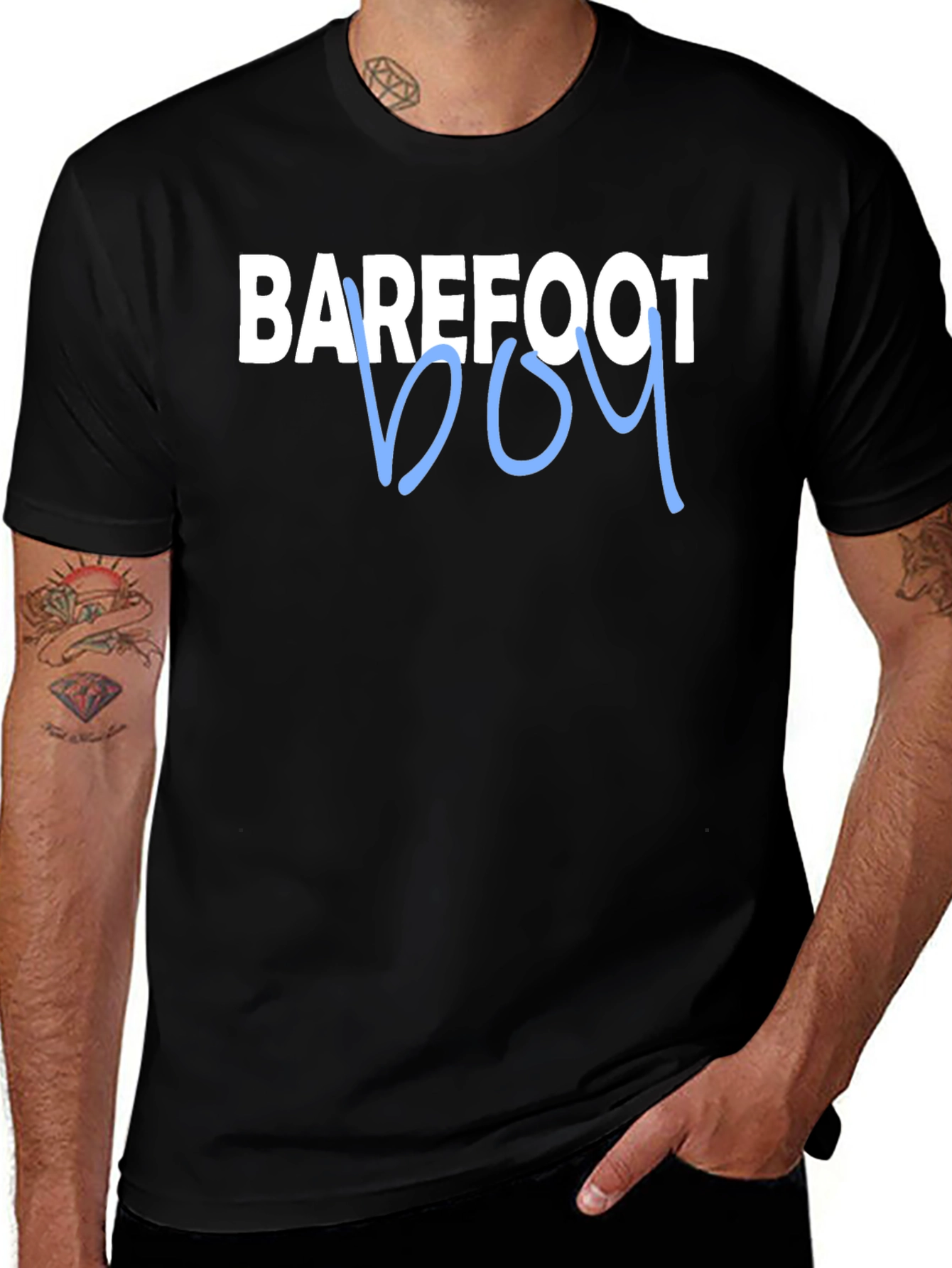 Barefoot Boy Graphic Tee - Trendy Casual Style
