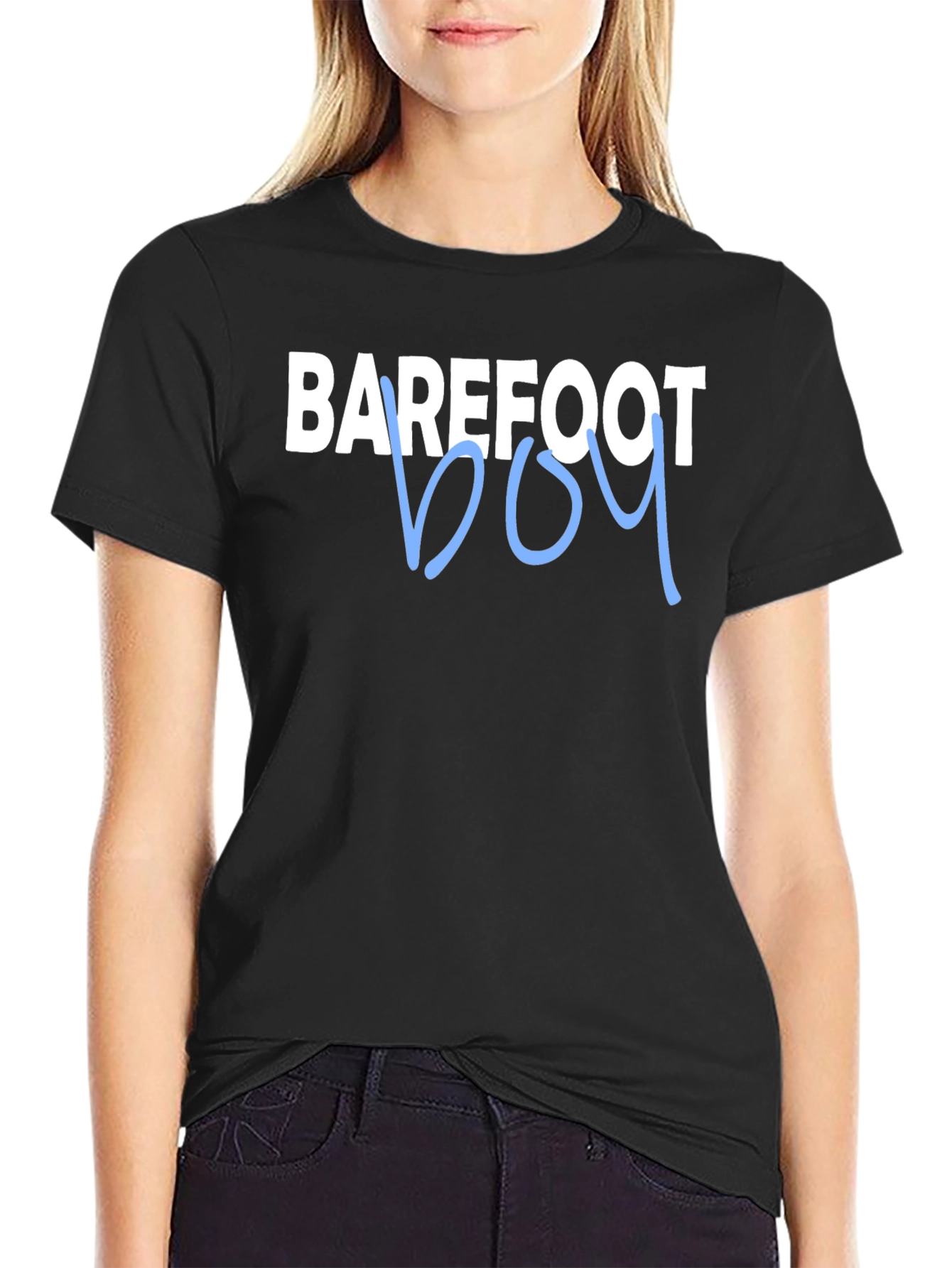 Barefoot Boy Graphic Tee - Trendy Casual Style