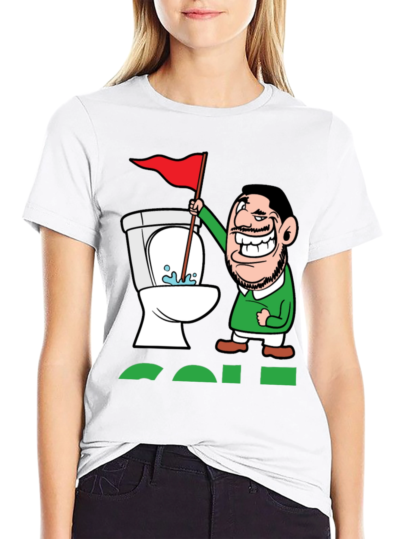 Toilet Humor Golf Tee