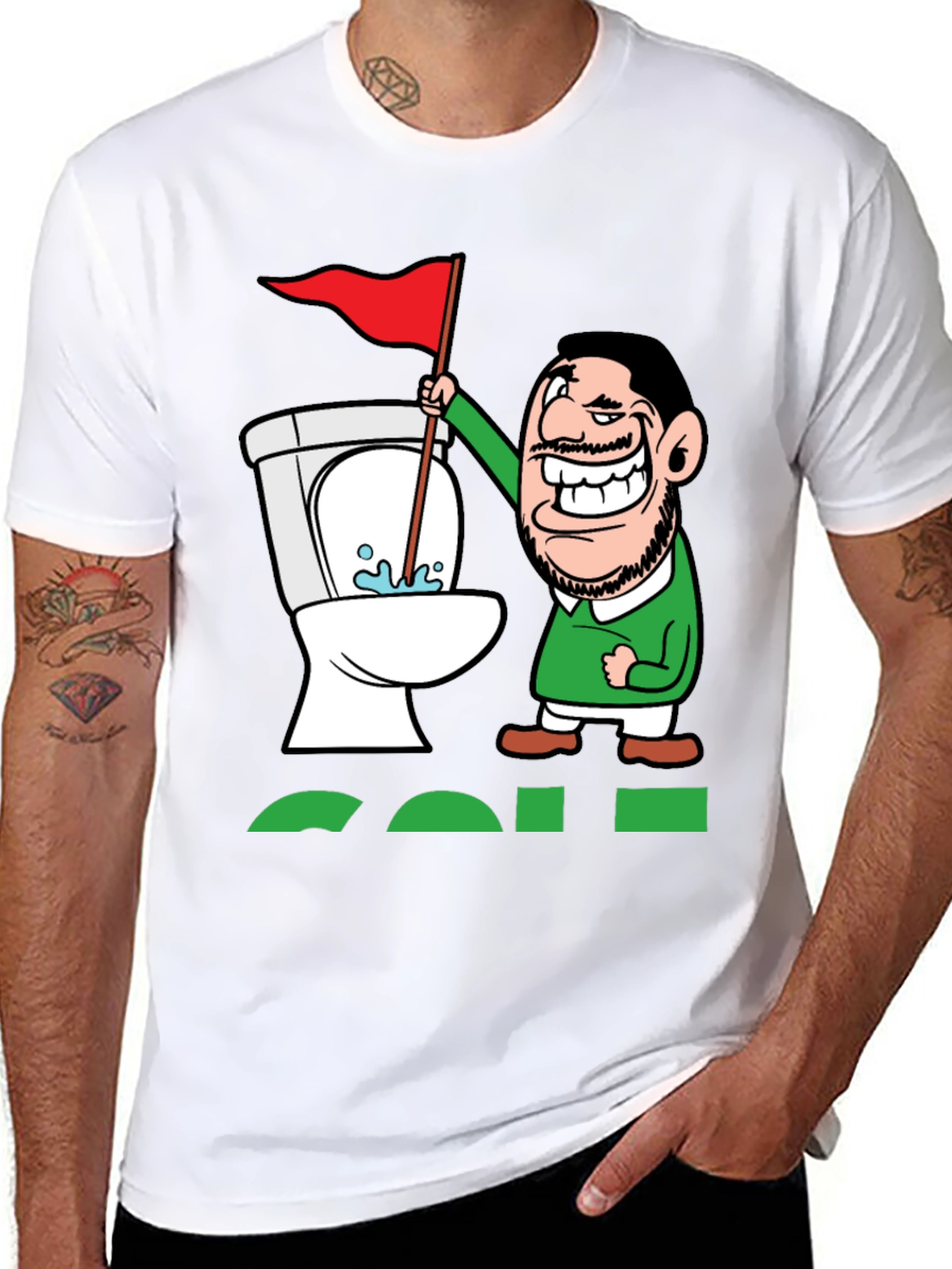 Toilet Humor Golf Tee
