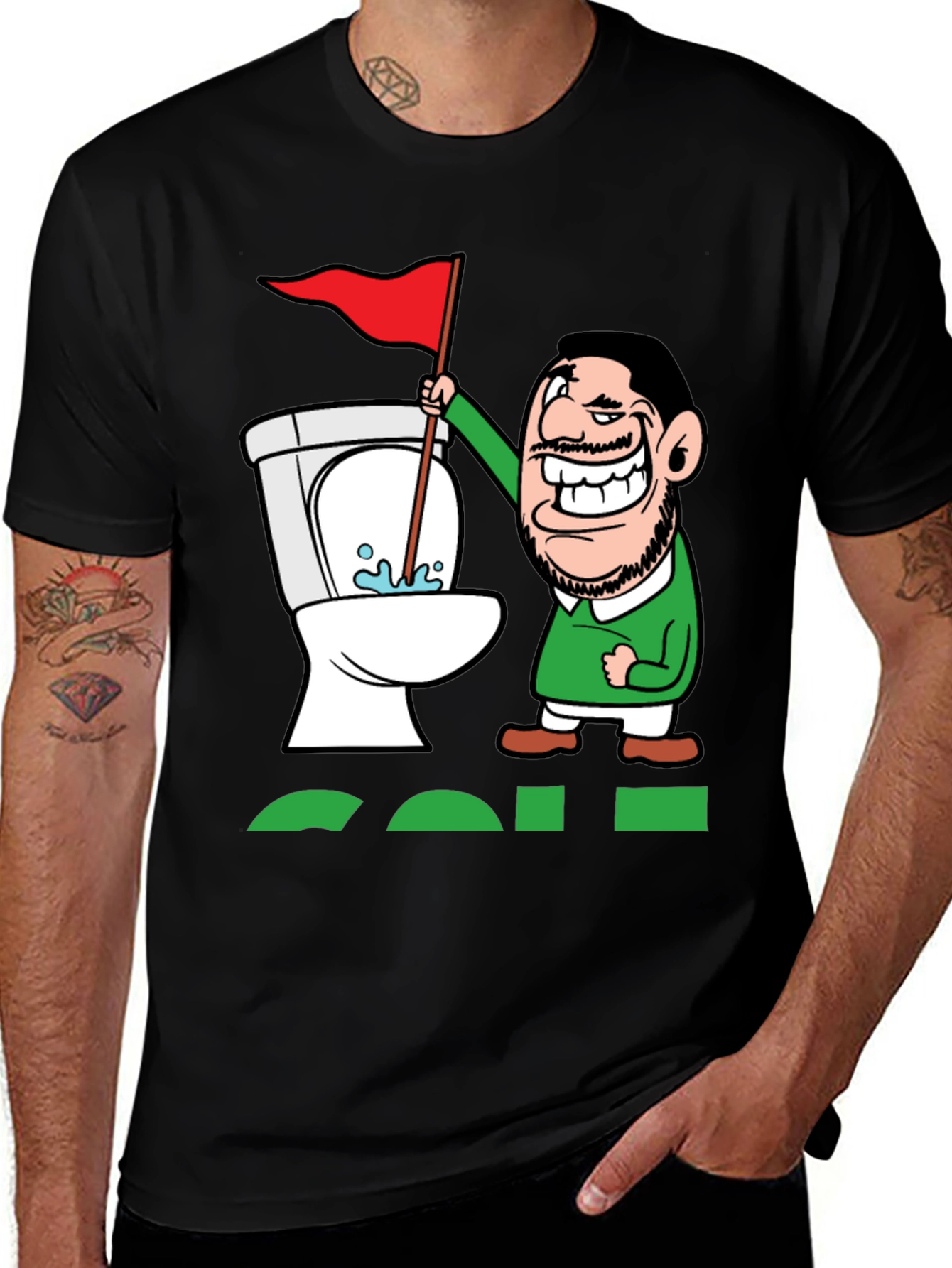 Toilet Humor Golf Tee