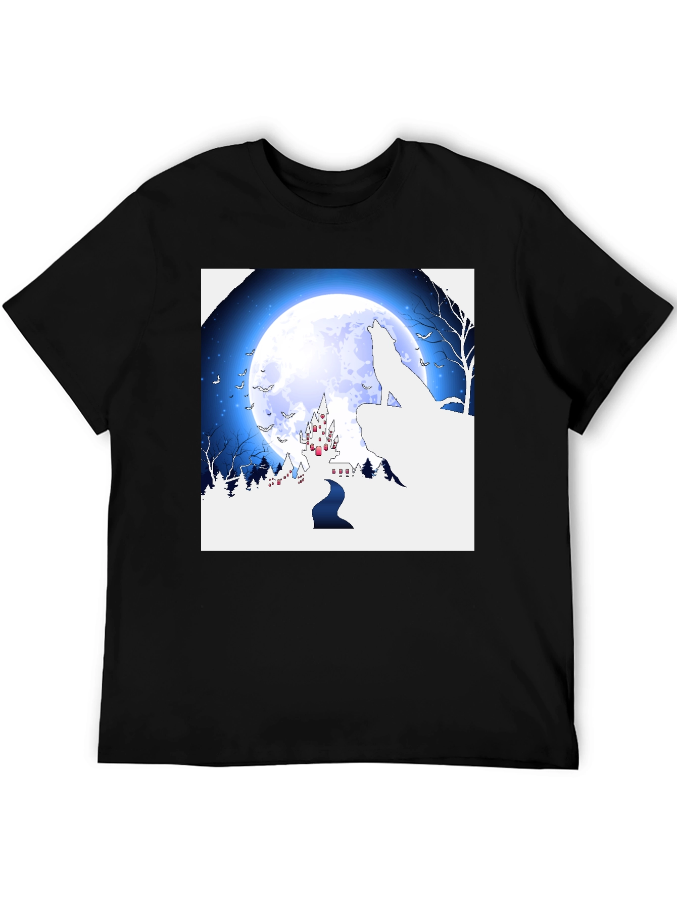 Wolf Moon Castle T-Shirt