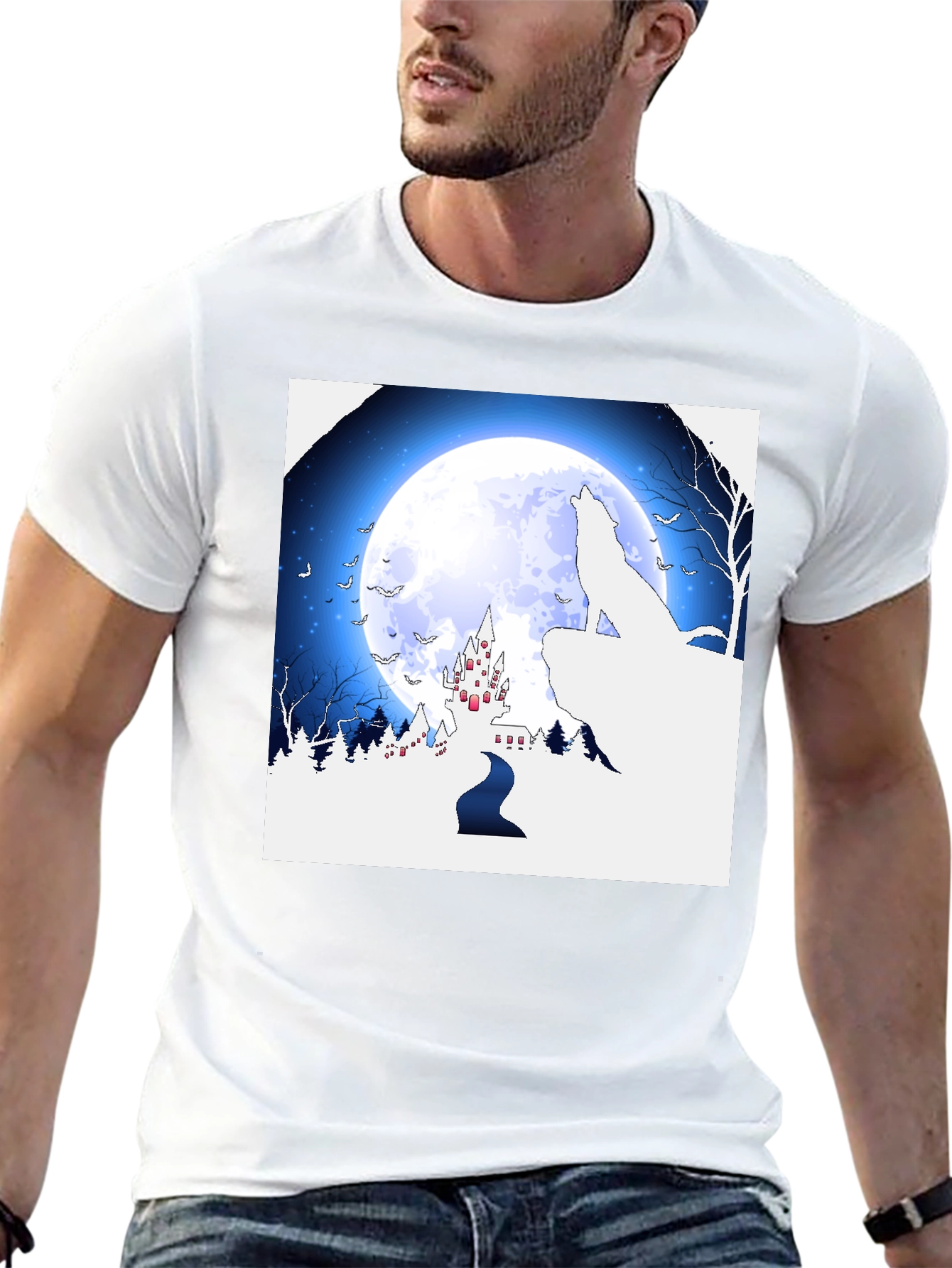 Wolf Moon Castle T-Shirt