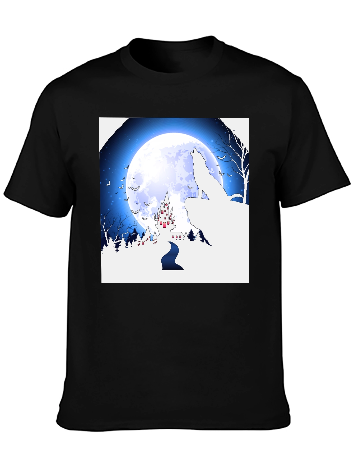 Wolf Moon Castle T-Shirt