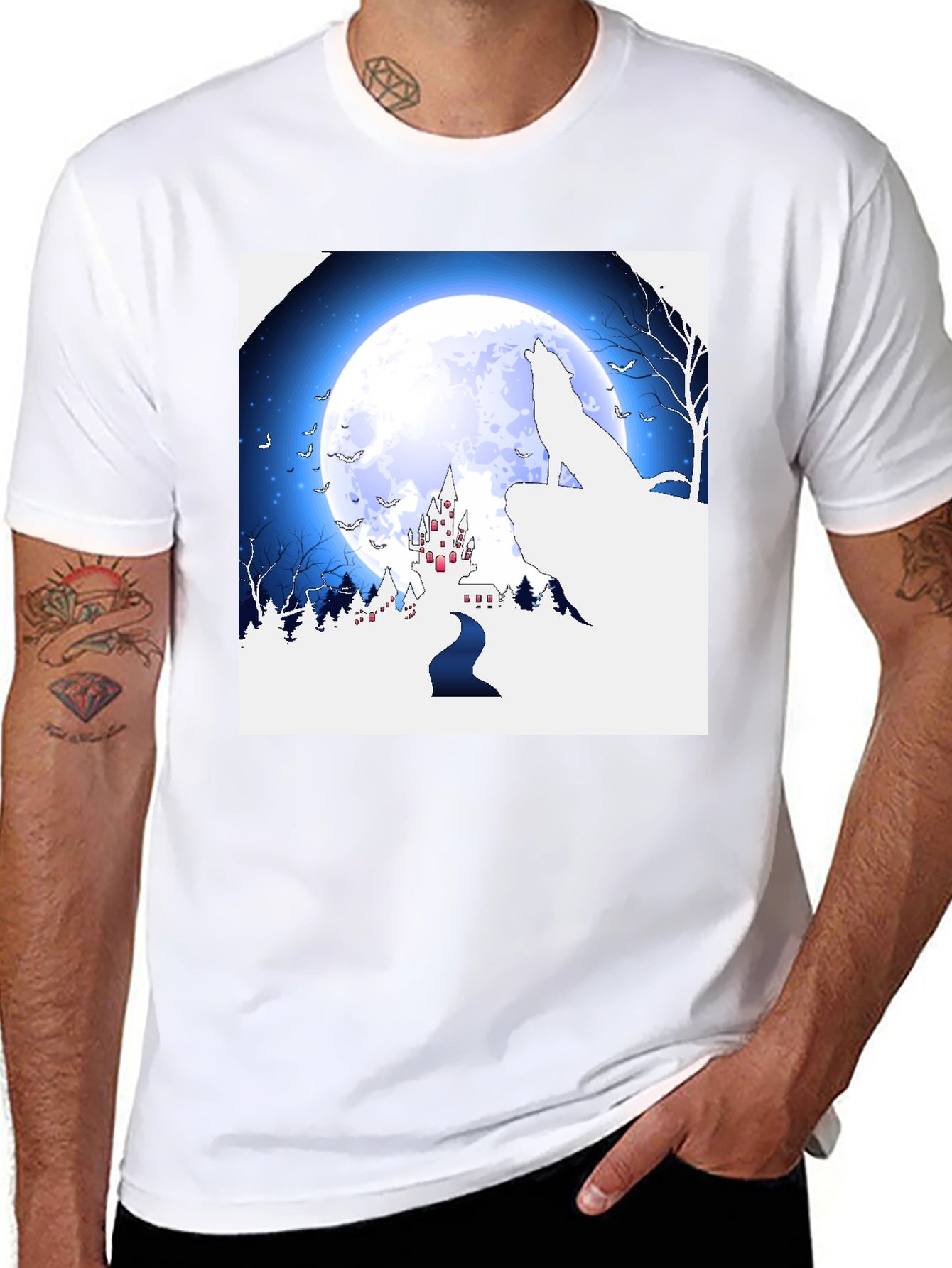 Wolf Moon Castle T-Shirt