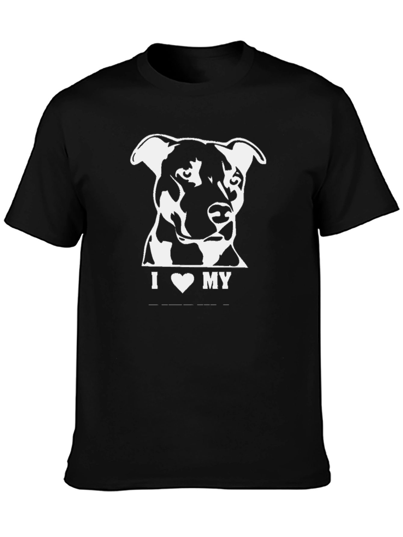 I Love My Dog Graphic Tee - Black T-Shirt