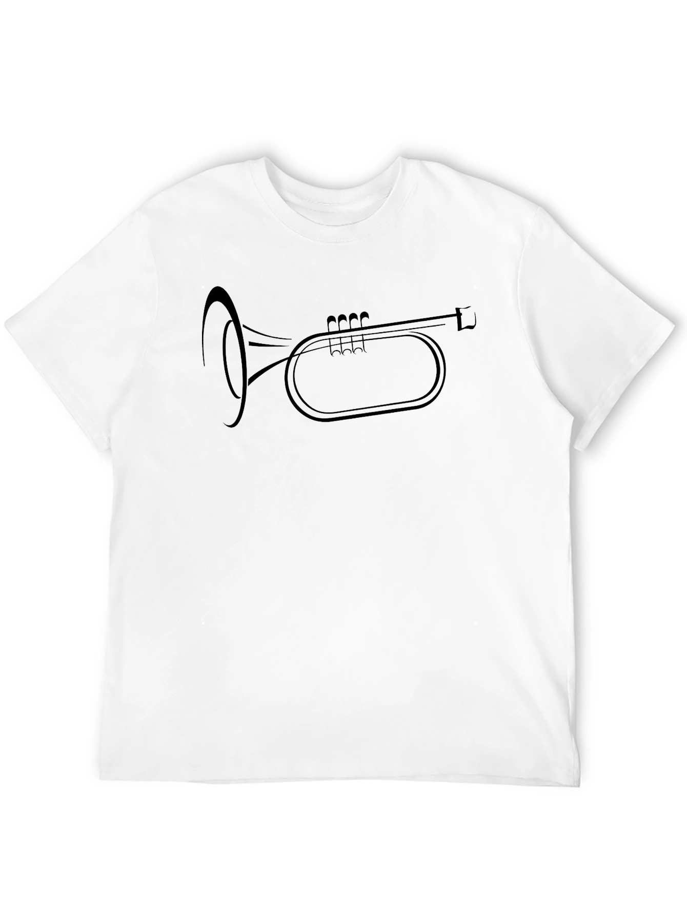 Trumpet Graphic Tee - Stylish Musician T-Shirt