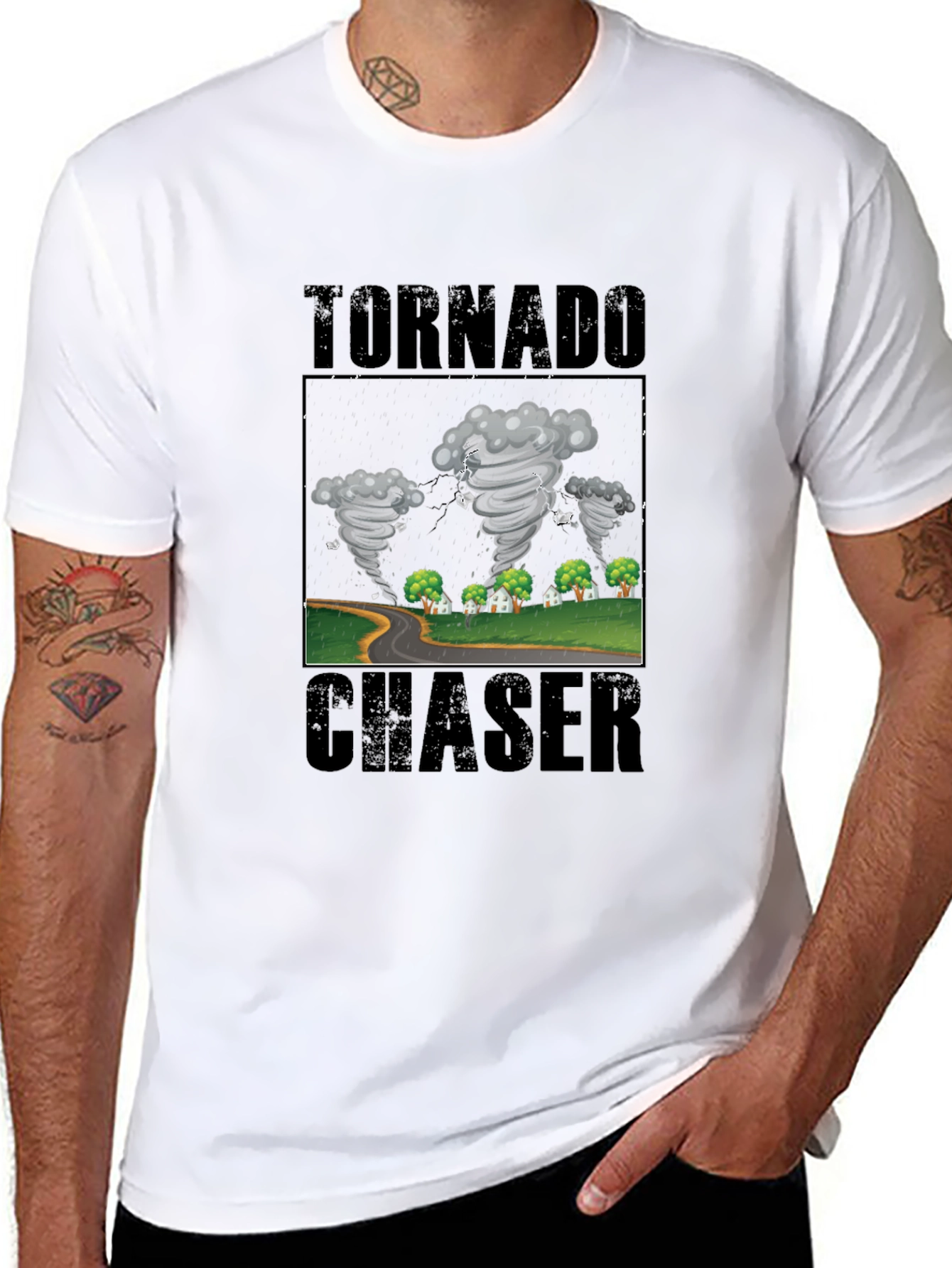 Tornado Chaser Graphic T-Shirt - Weather Enthusiast Tee