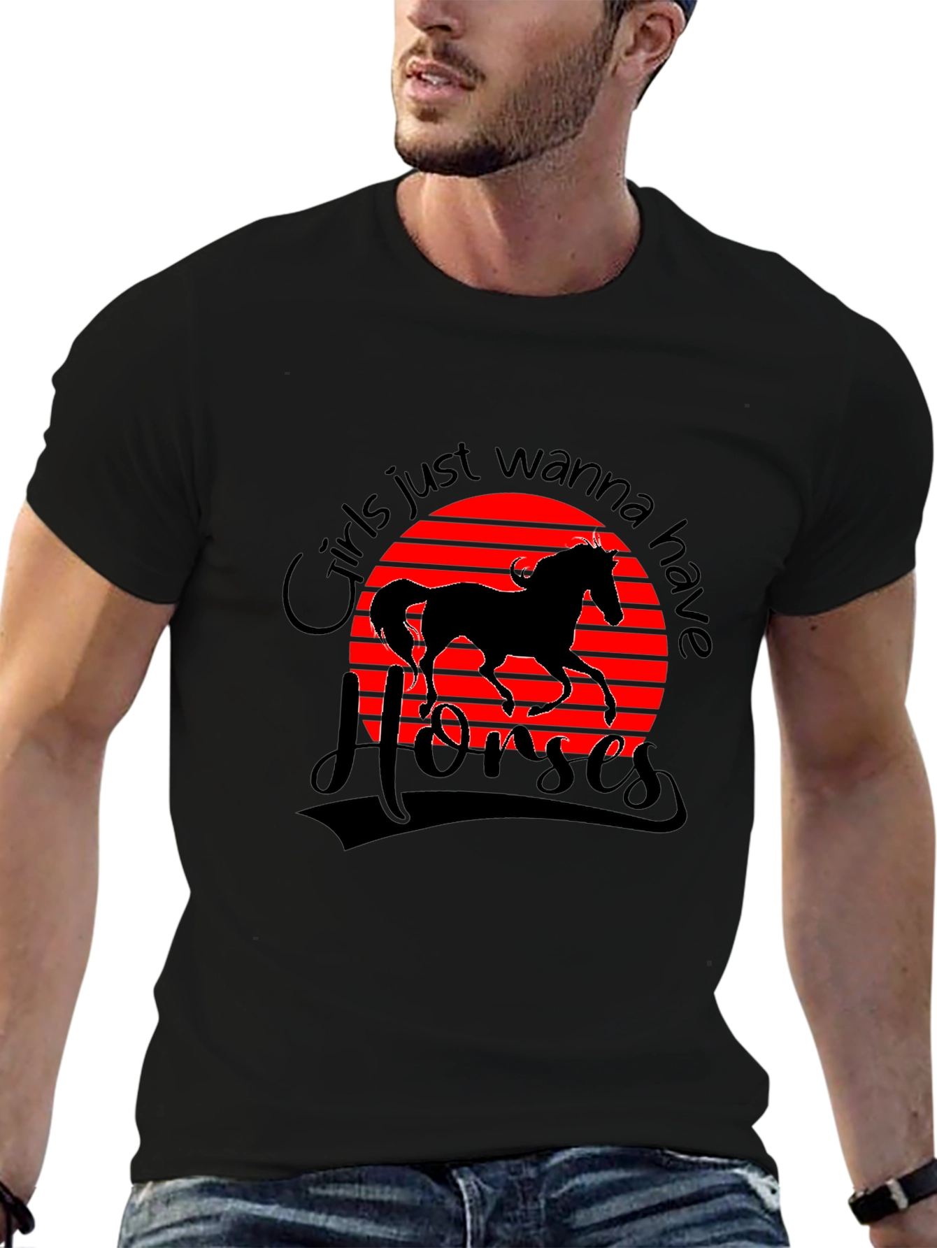 Girls Just Wanna Have Horses T-Shirt