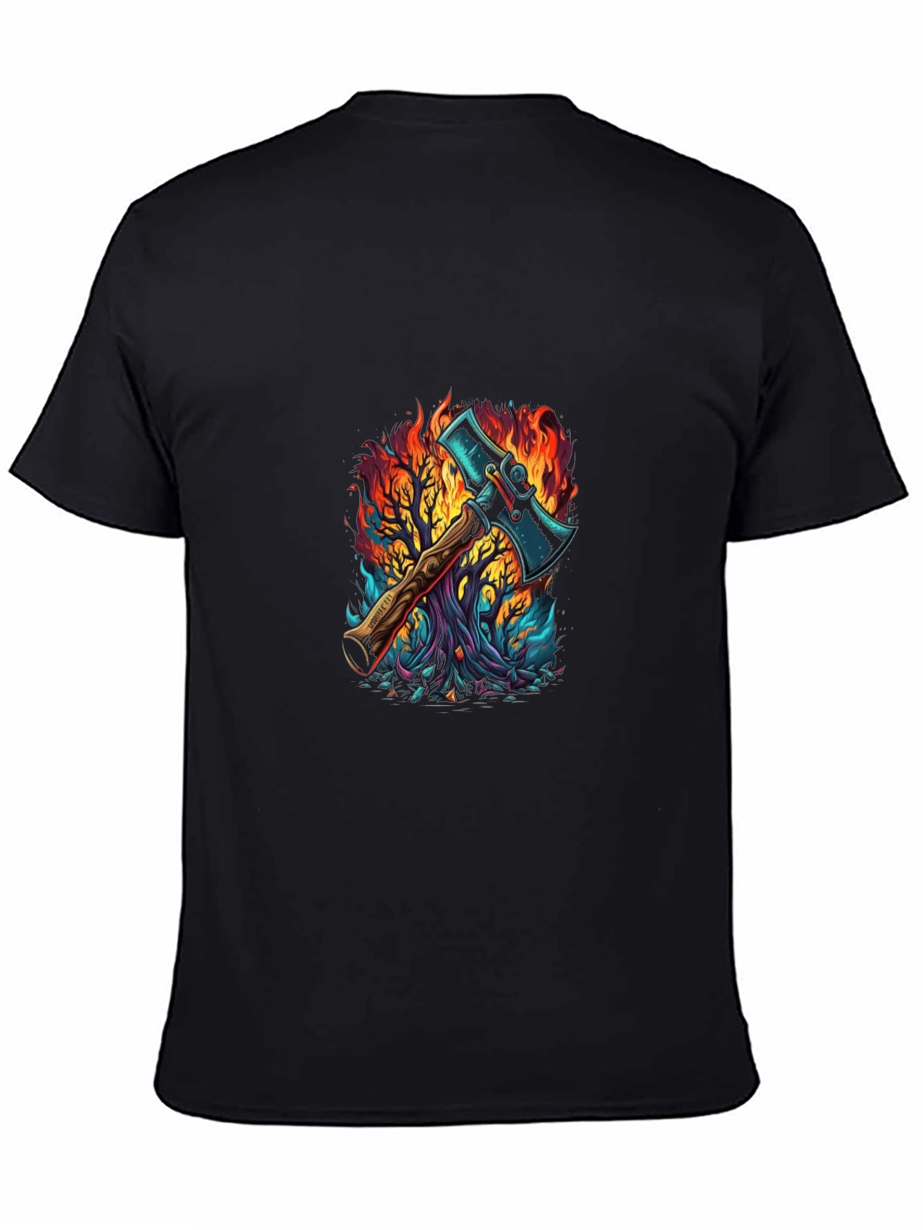 Axe in Flames Graphic Tee