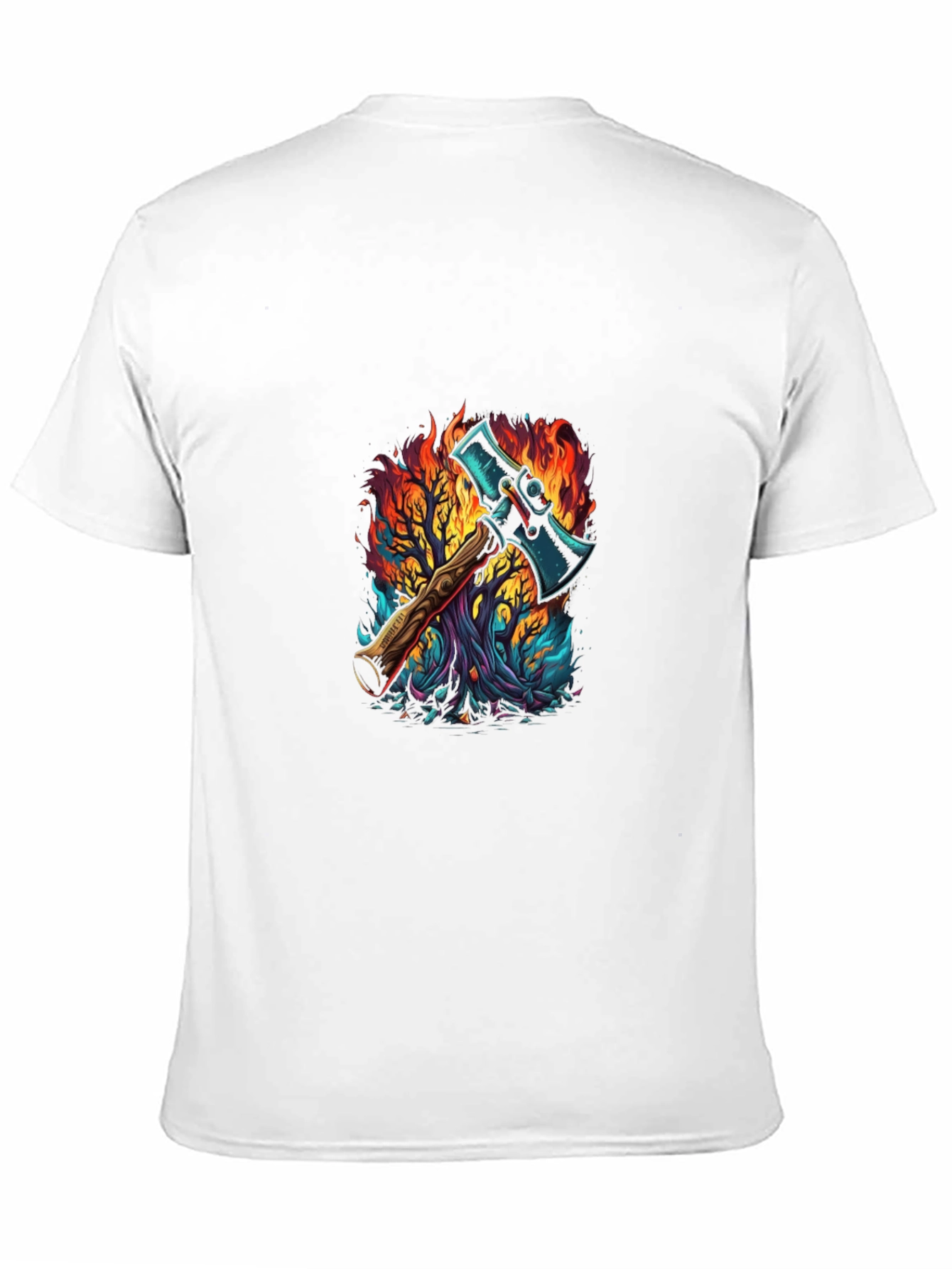 Axe in Flames Graphic Tee