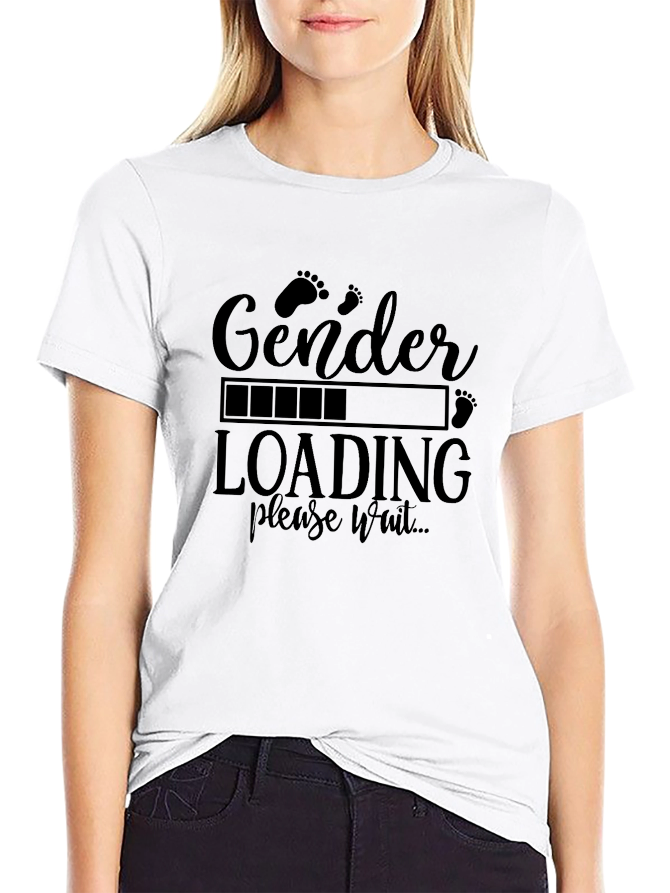 Gender Reveal Loading T-Shirt - Baby Shower Tee