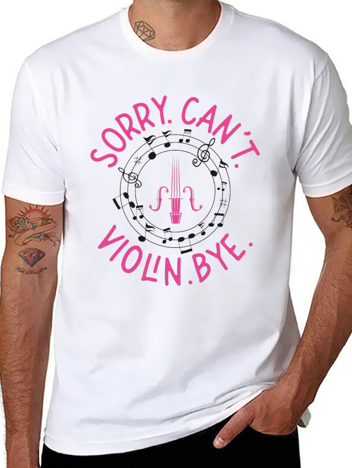 Sorry Cant Violin. Bye Black T-Shirt