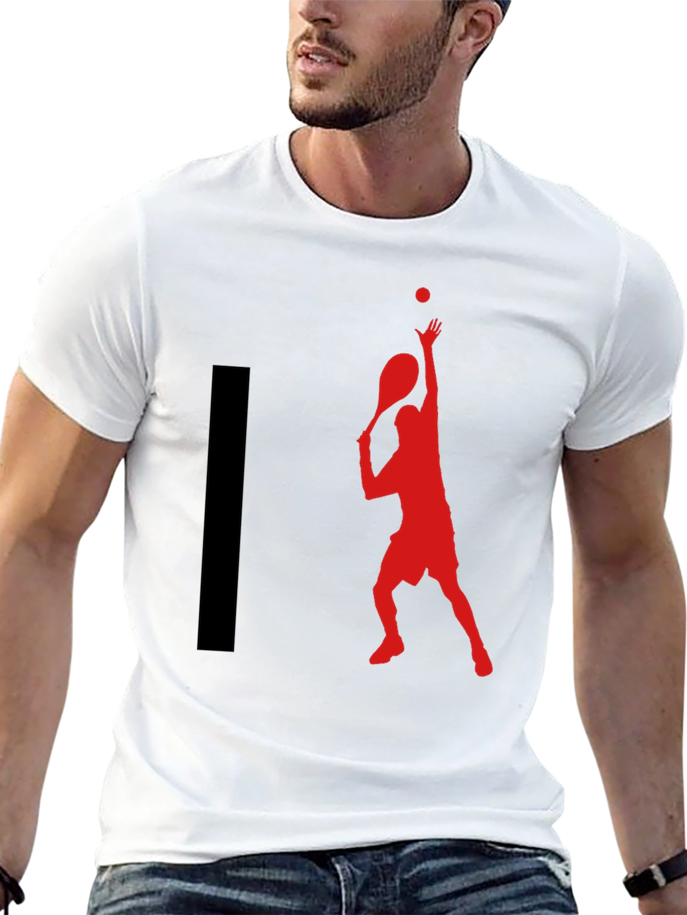 Tennis Player Graphic T-Shirt