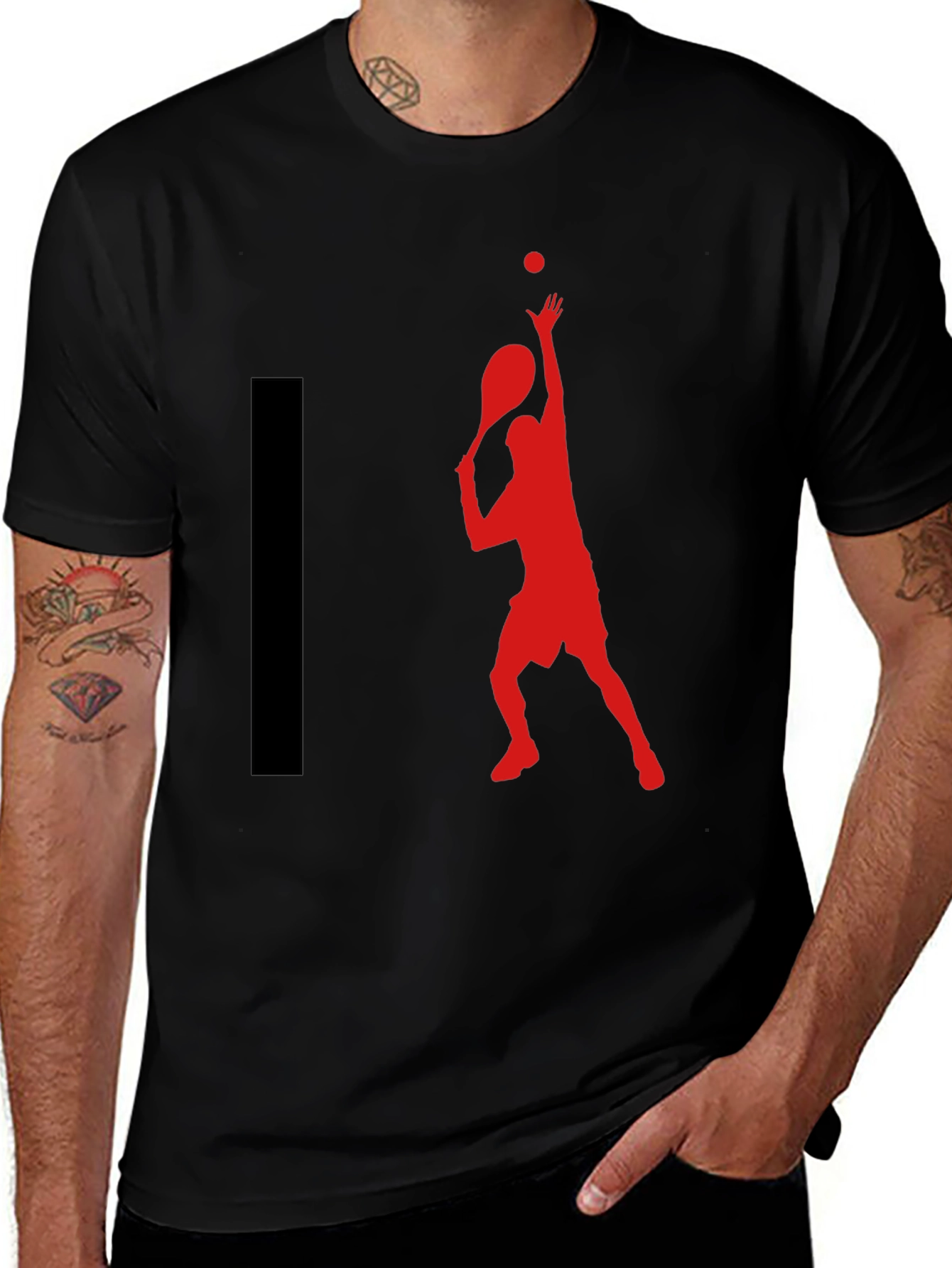 Tennis Player Graphic T-Shirt