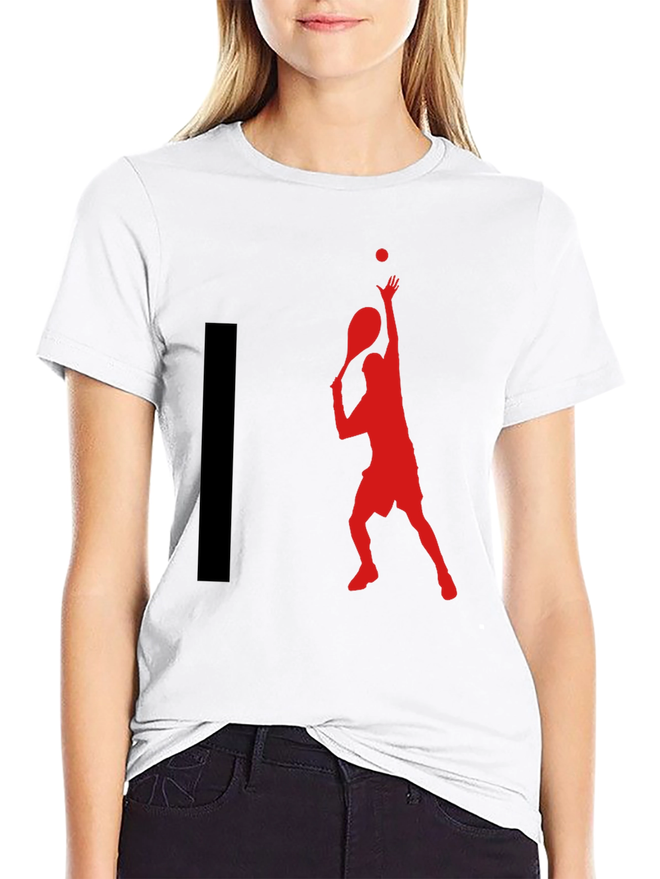 Tennis Player Graphic T-Shirt