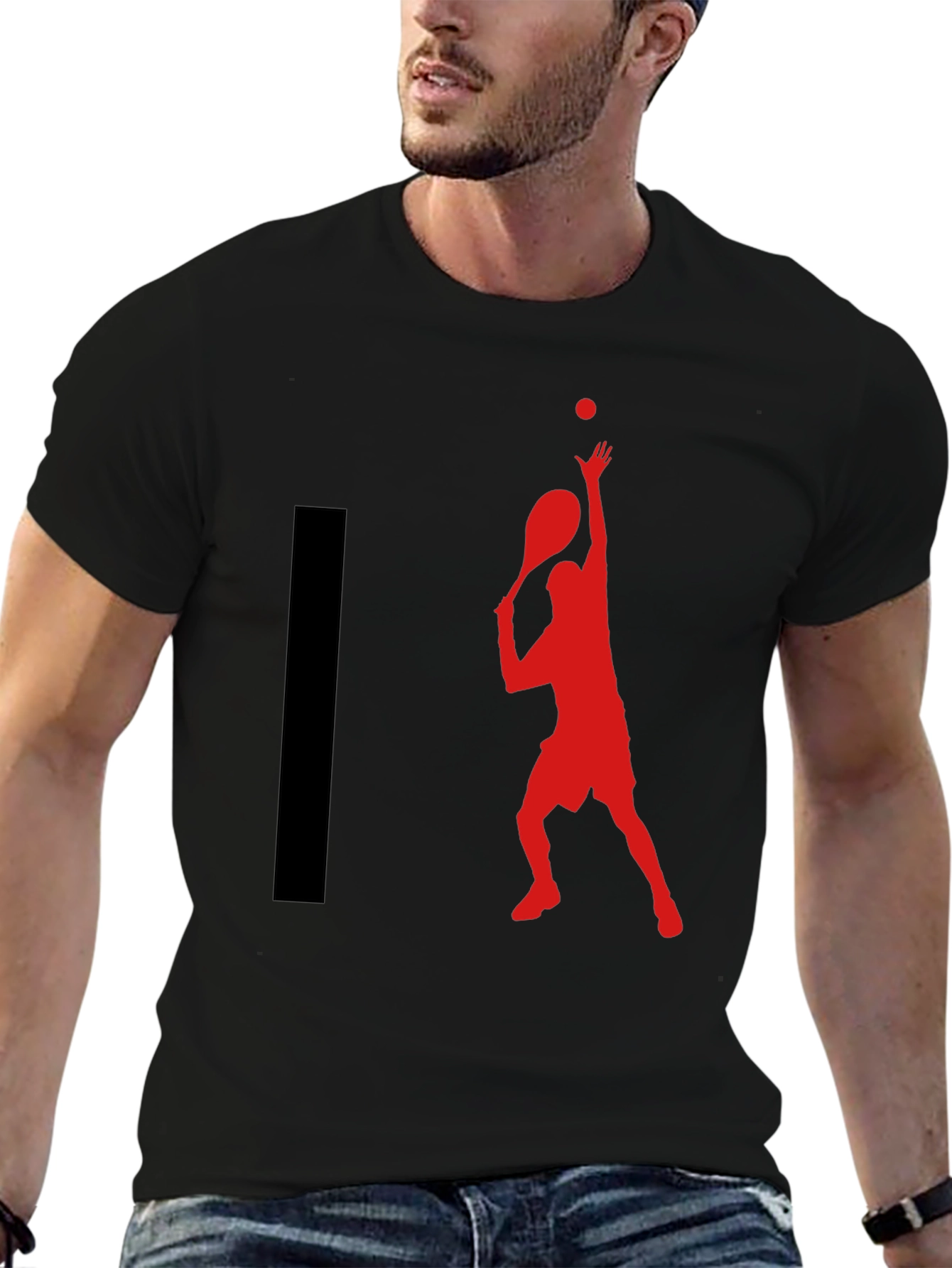 Tennis Player Graphic T-Shirt