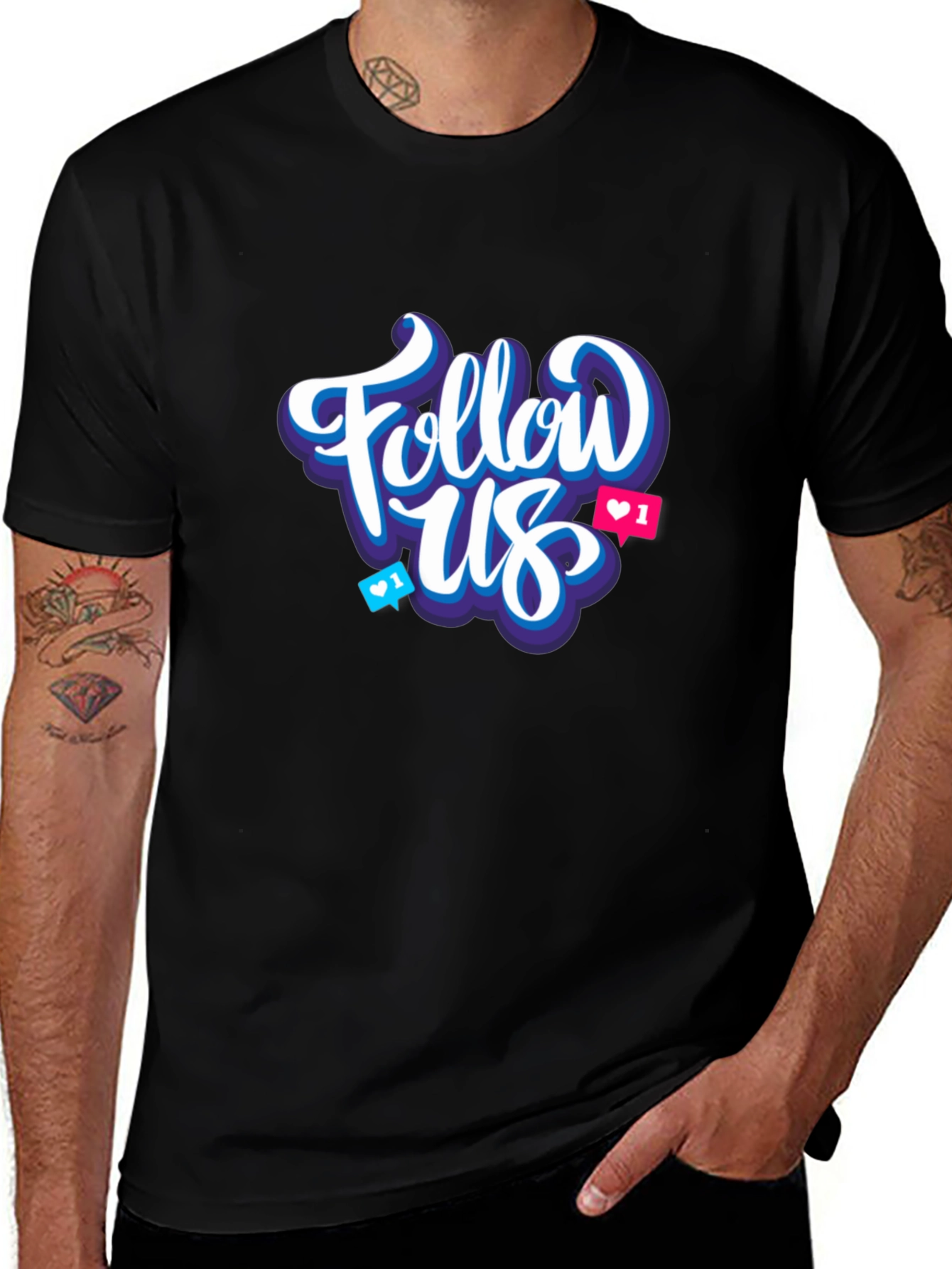 Follow Us Graphic T-Shirt