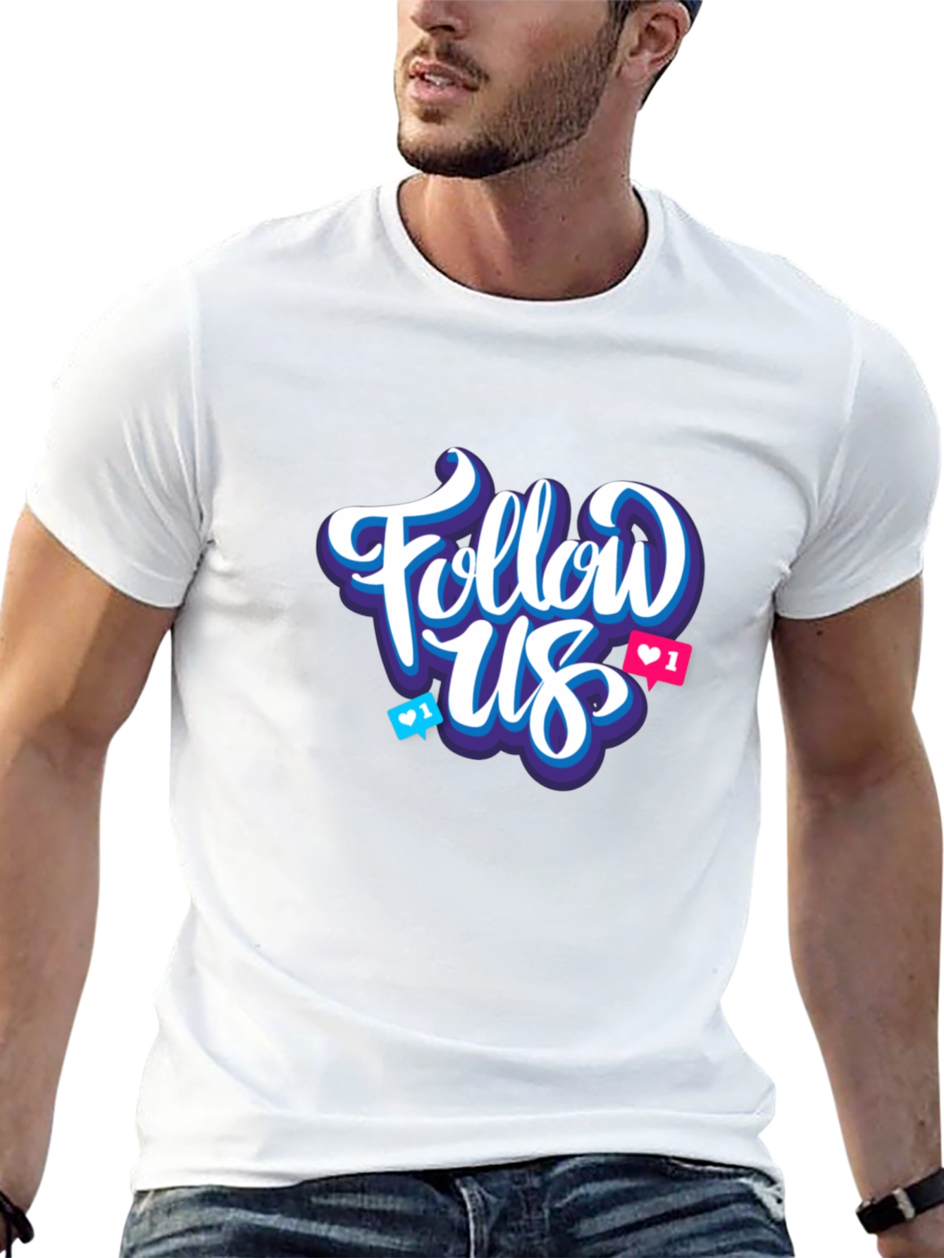 Follow Us Graphic T-Shirt