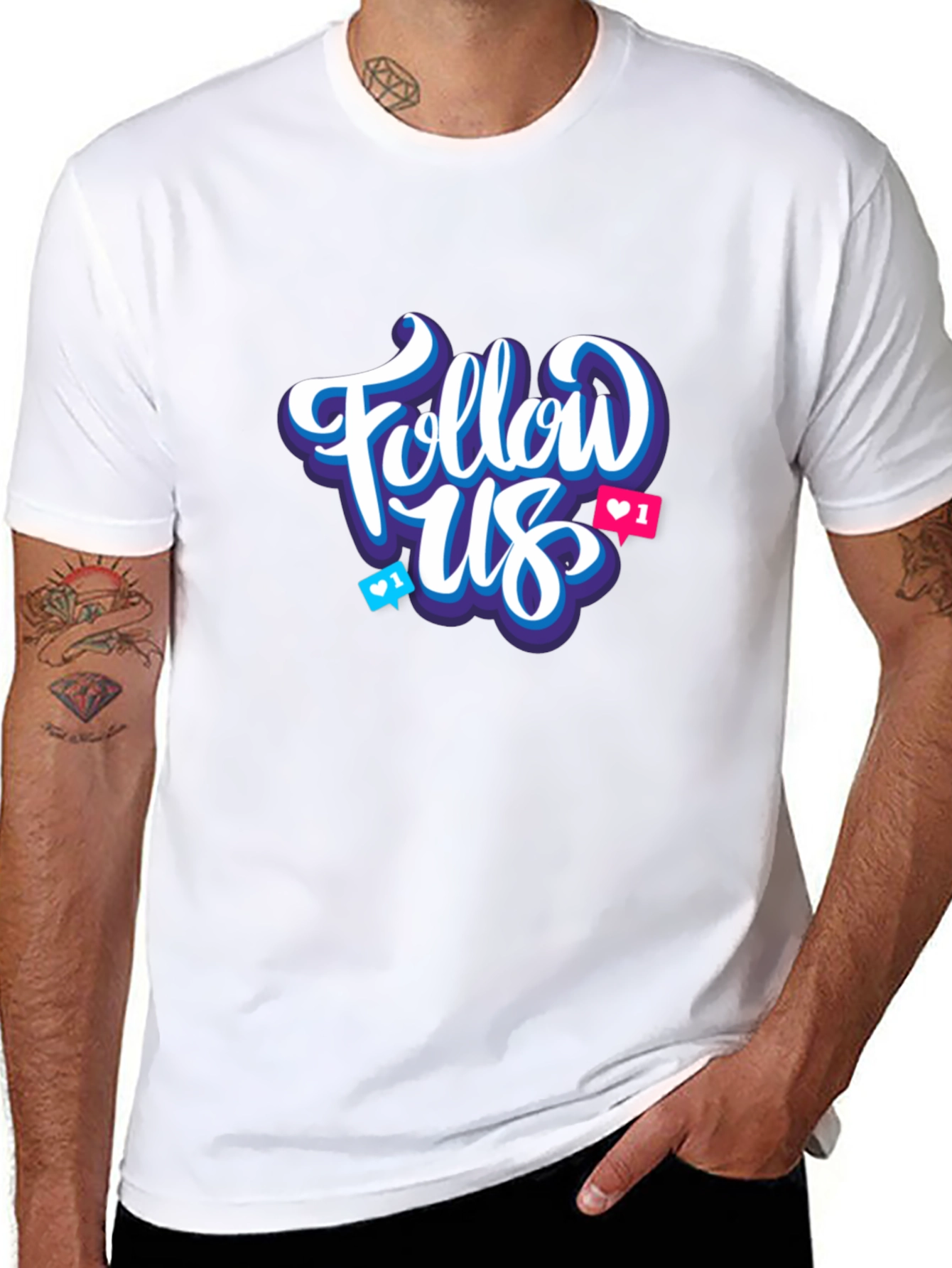 Follow Us Graphic T-Shirt