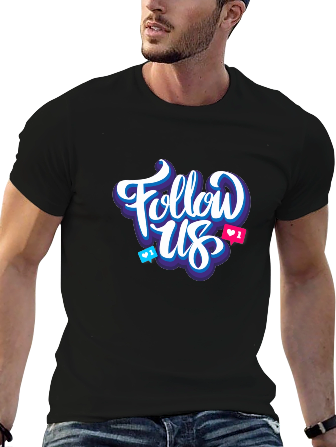 Follow Us Graphic T-Shirt