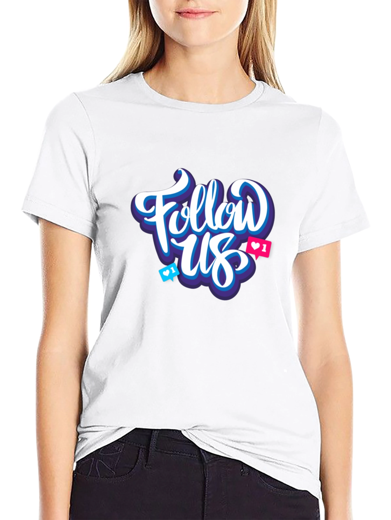 Follow Us Graphic T-Shirt