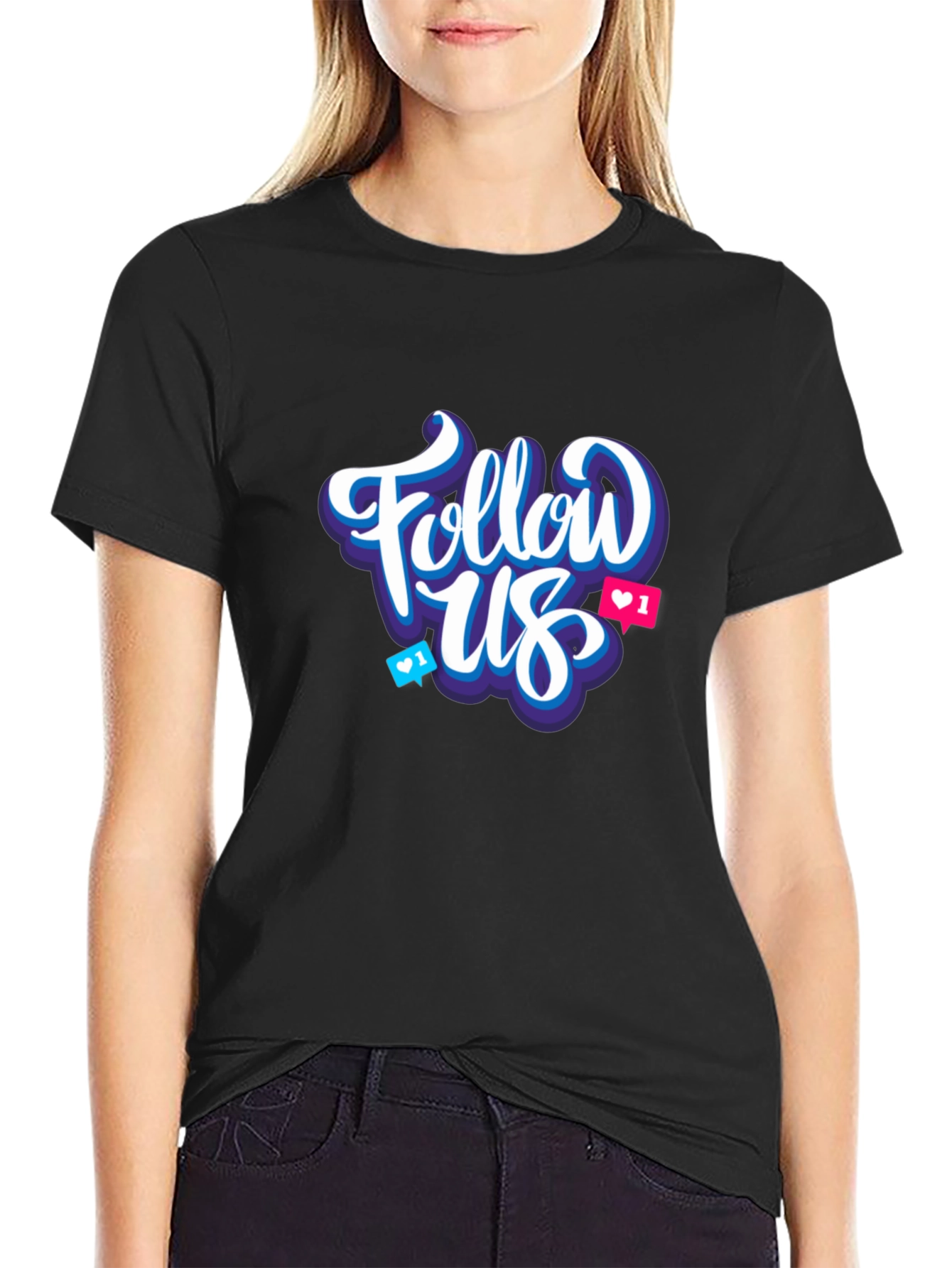 Follow Us Graphic T-Shirt