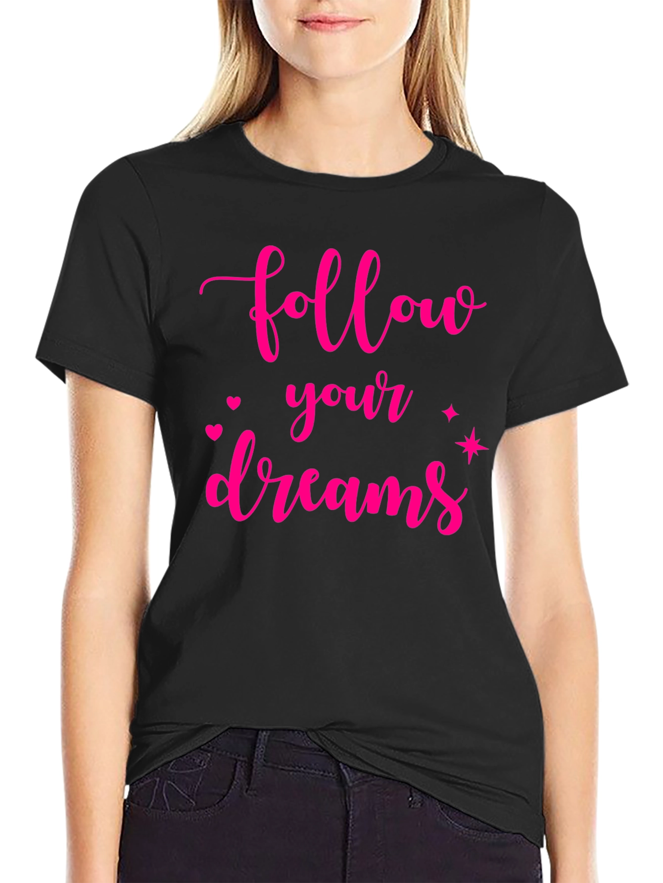 Follow Your Dreams Black T-Shirt