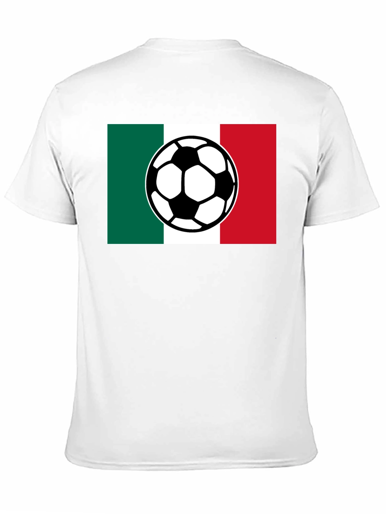 Mexico Flag Soccer Ball Graphic Tee