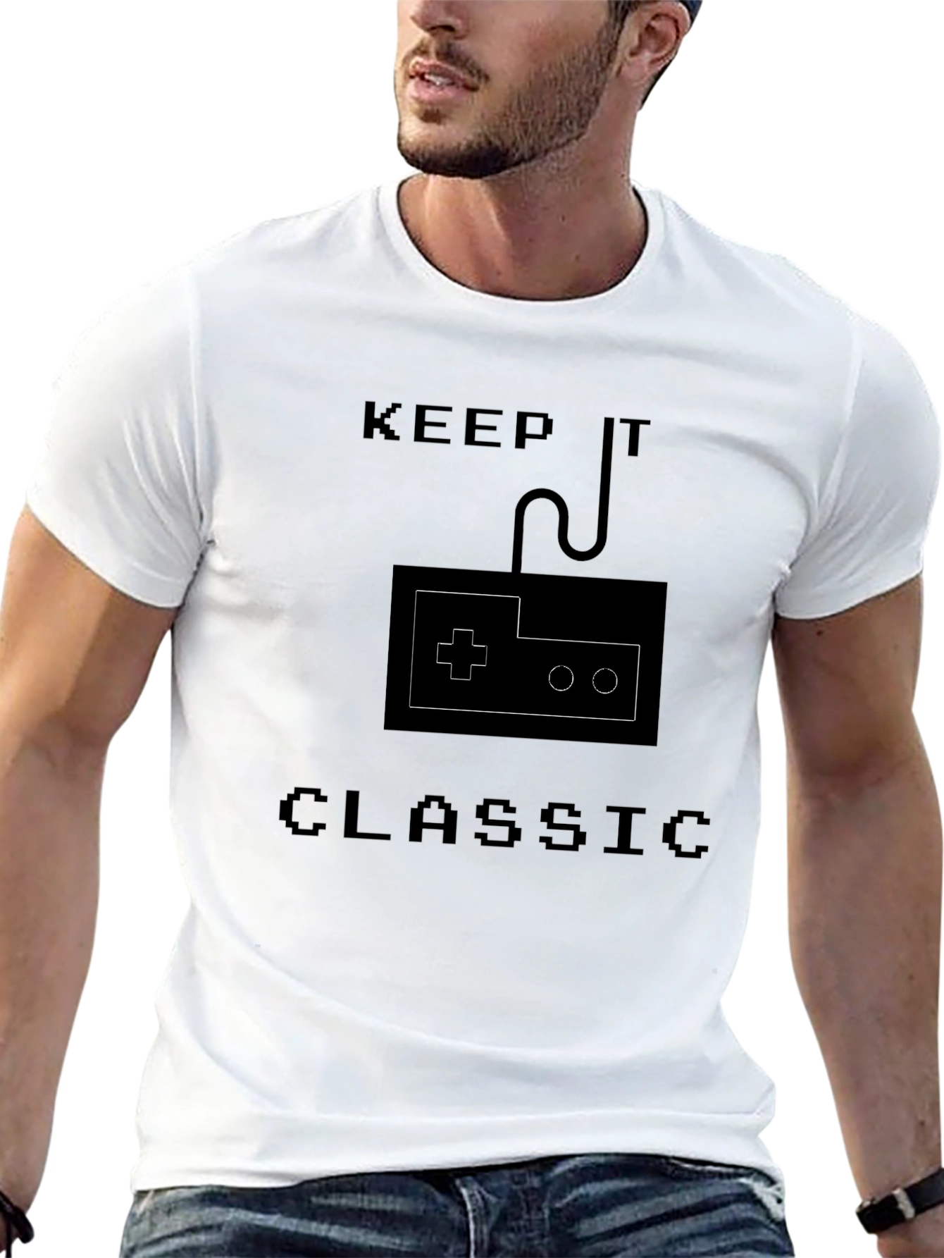 Keep It Classic Gamer T-Shirt Retro Gaming Style