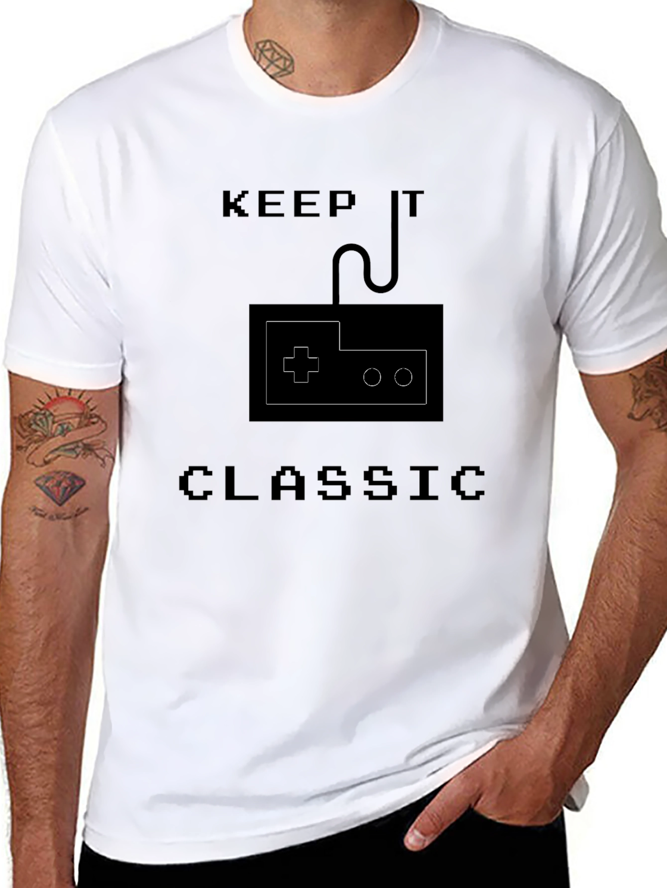 Keep It Classic Gamer T-Shirt Retro Gaming Style